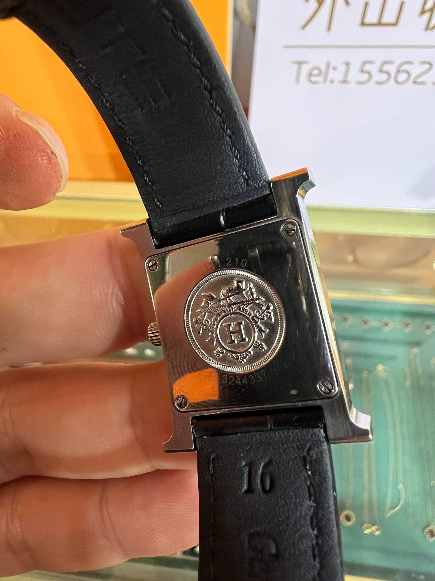 291024-88 Hermes Quartz female watch stainless steel