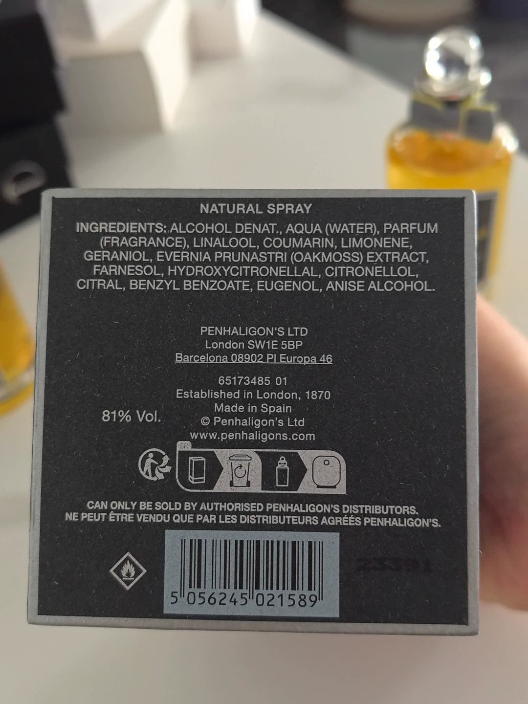 050326-85 Panhaligan Tailor in EDT 100ml 3.4oz