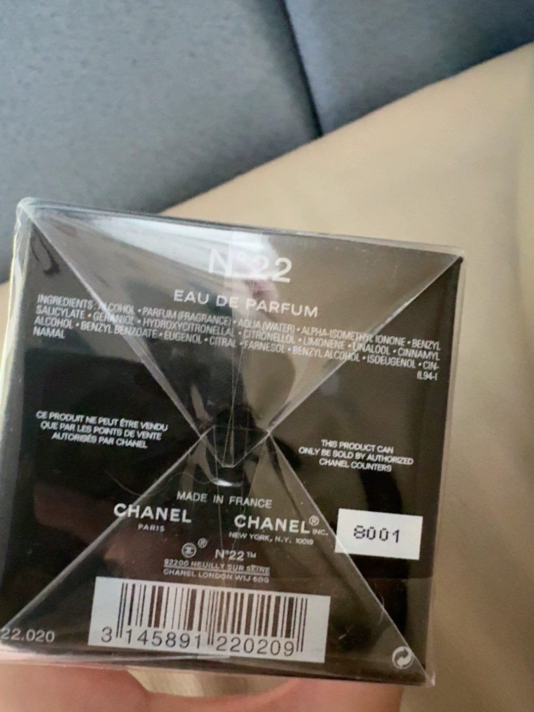 010325-86 Chanel No. 22 75ml EDP 2.5 oz eau de parfum