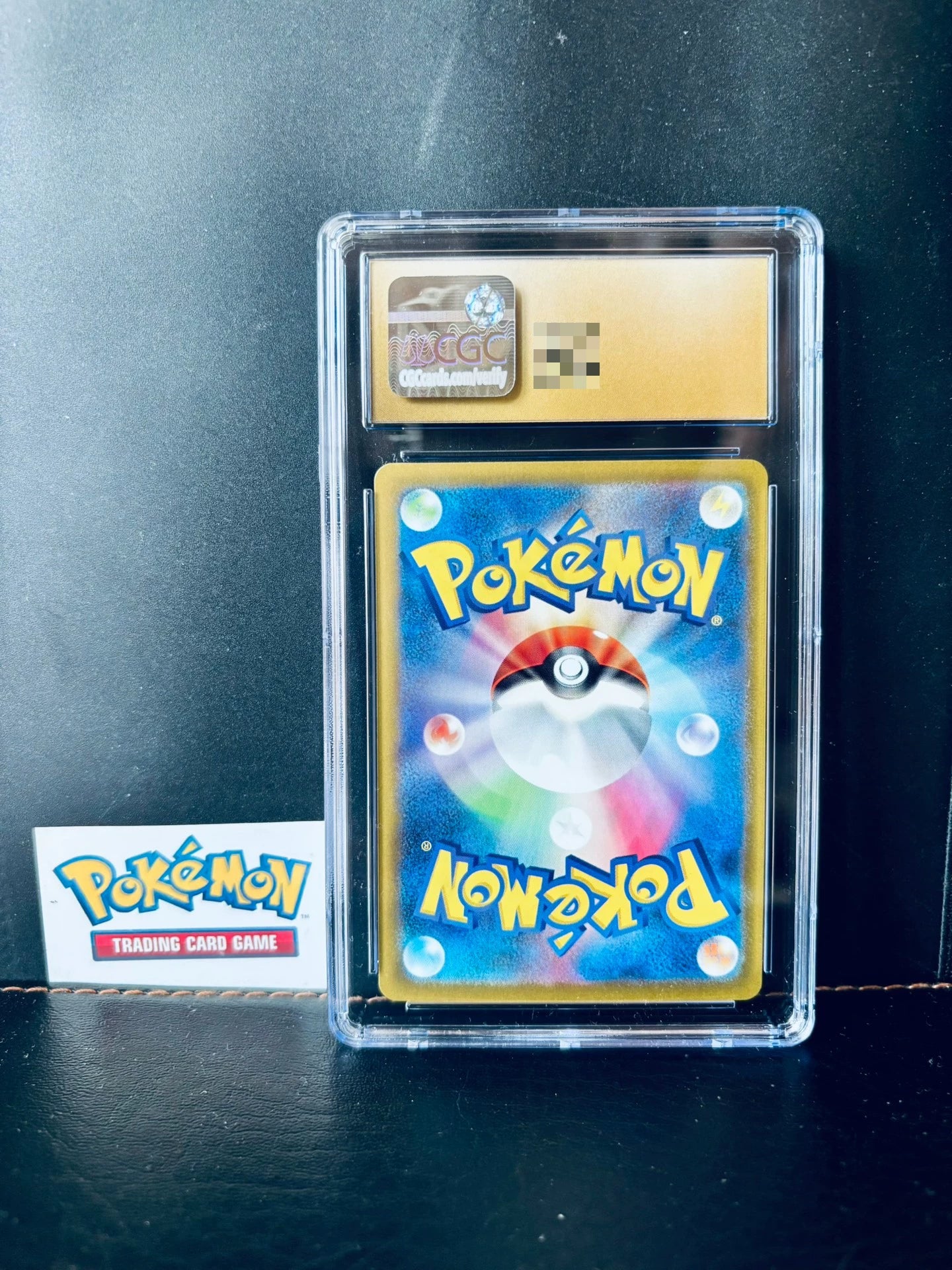 0825-game-92 Pokemon card Frog Flower CGC Black Gold 10