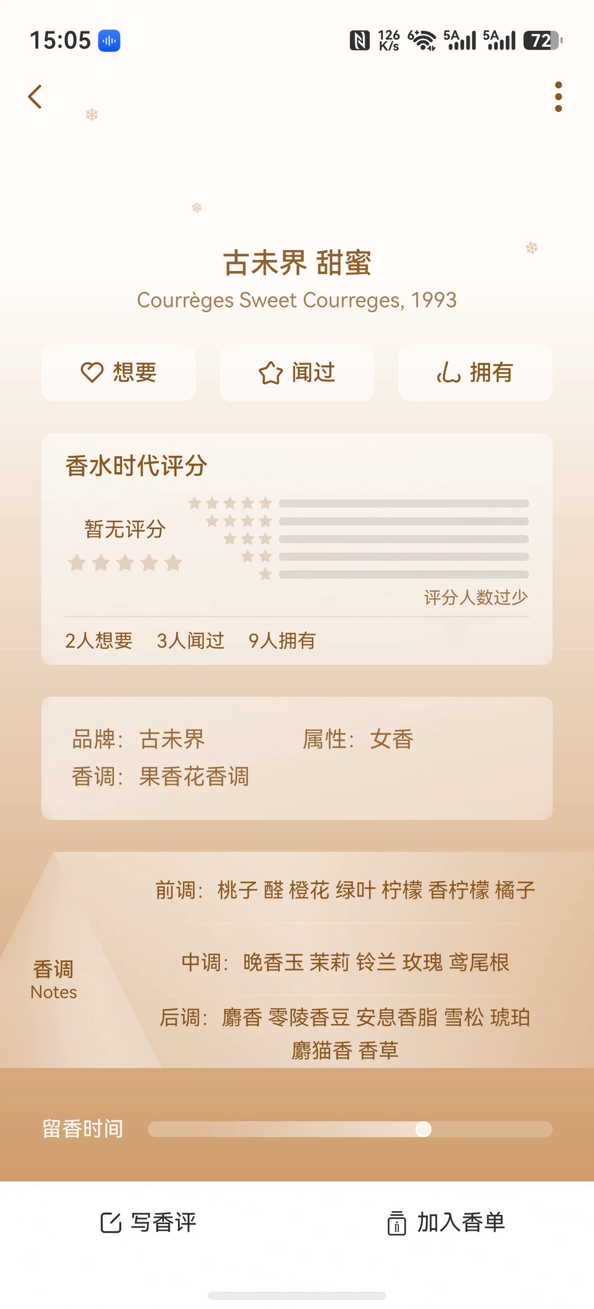 220826-185 Guweijie Huoxiyuan Sweet 57ml 1.9 oz