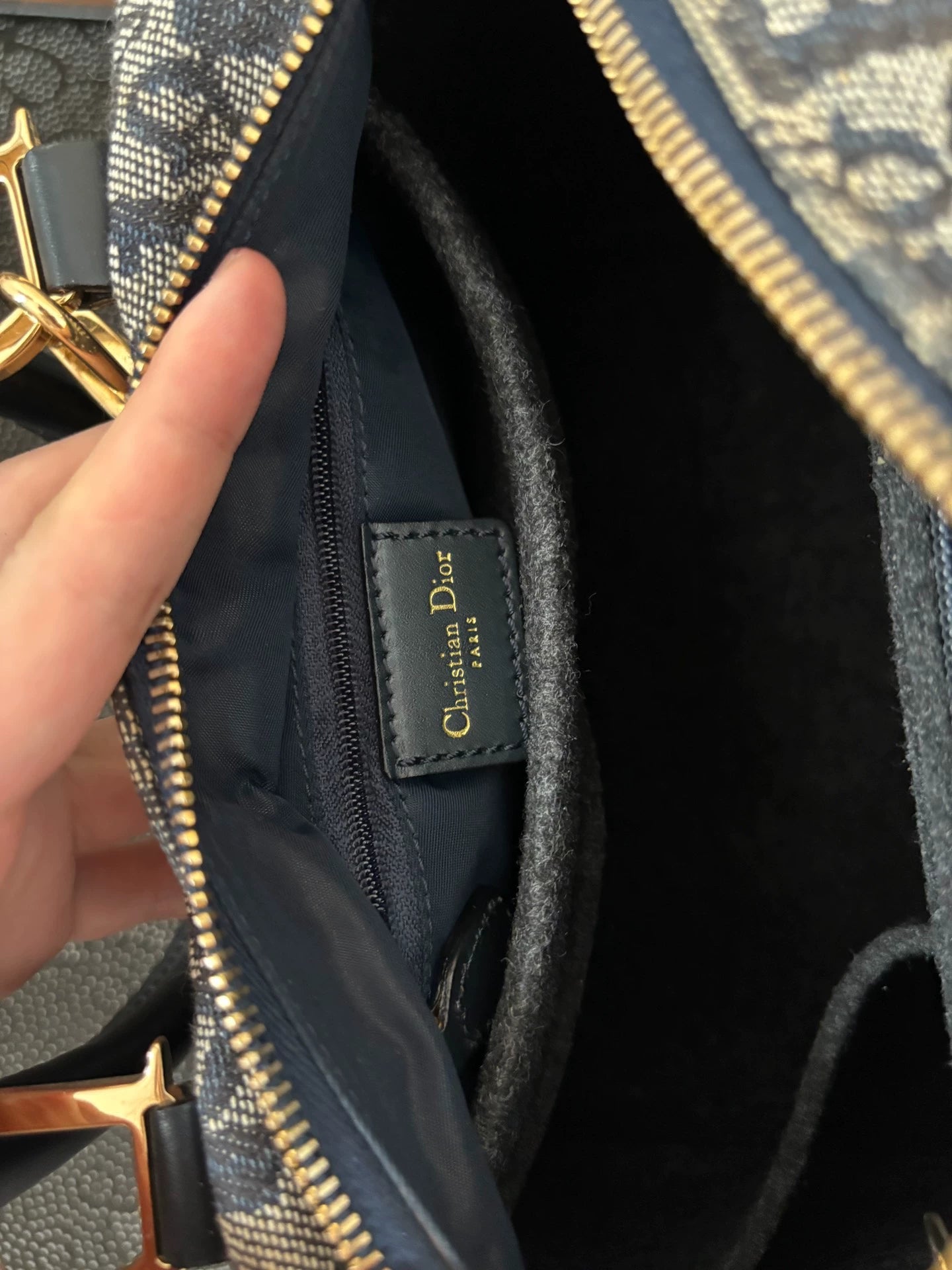 050125-4 Christian Dior handbag tote bag Blue