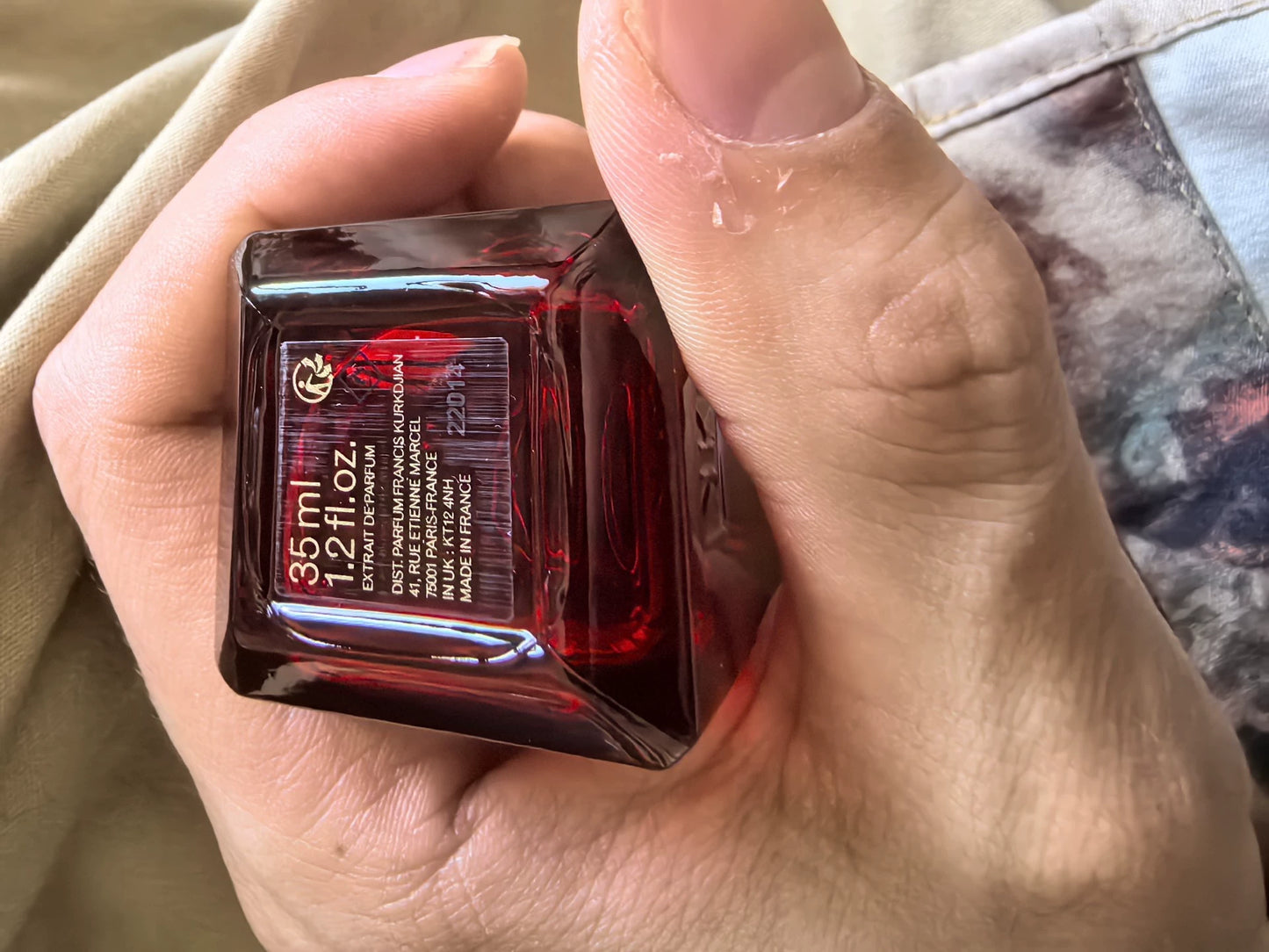 140825-94 Baccarat Rouge 540 Francis Kurkdjian 35ml 1.2oz Extrait De parfum