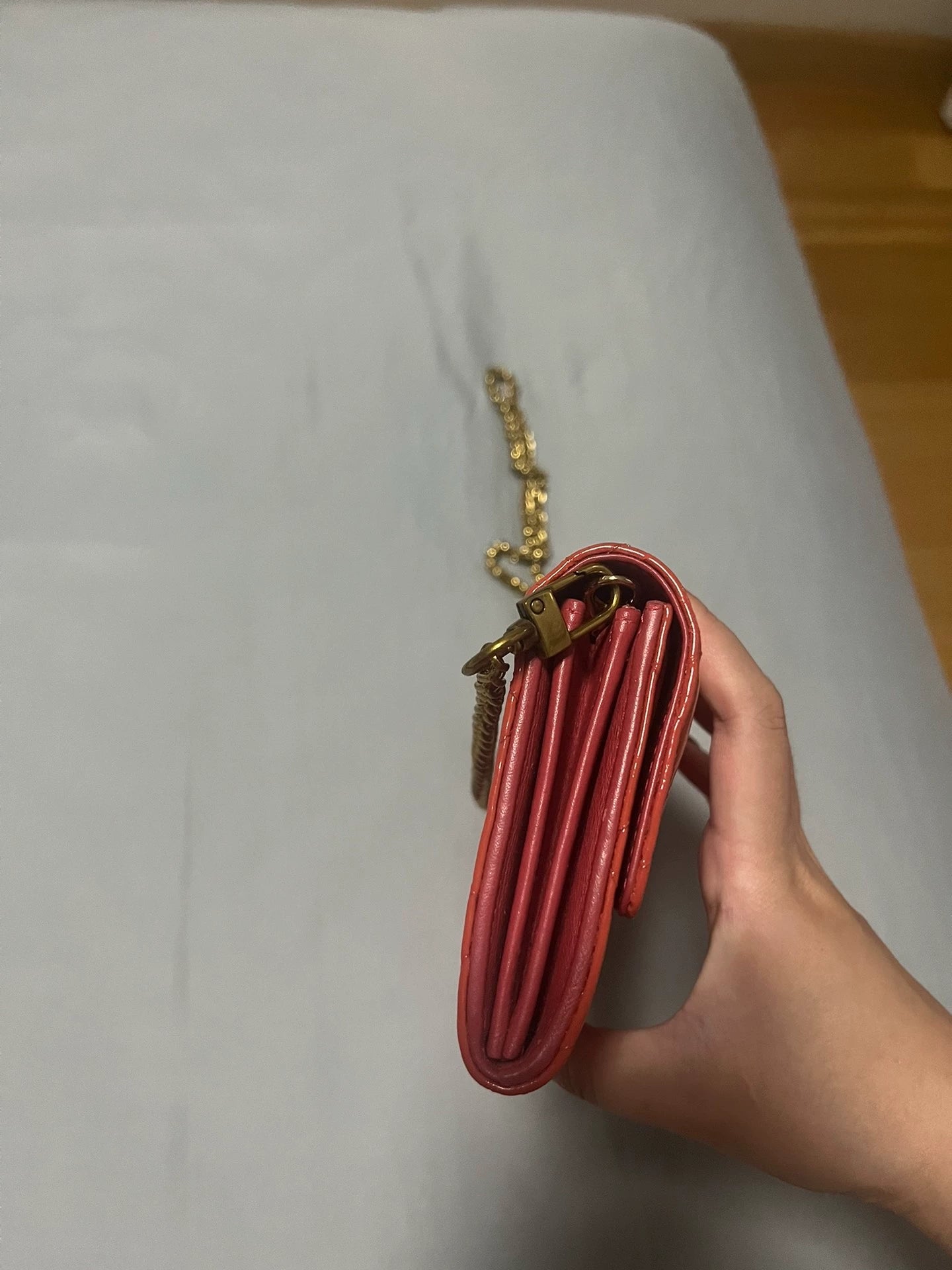 291024-37 Auth CHANEL CF CC Classic Long Flap Wallet