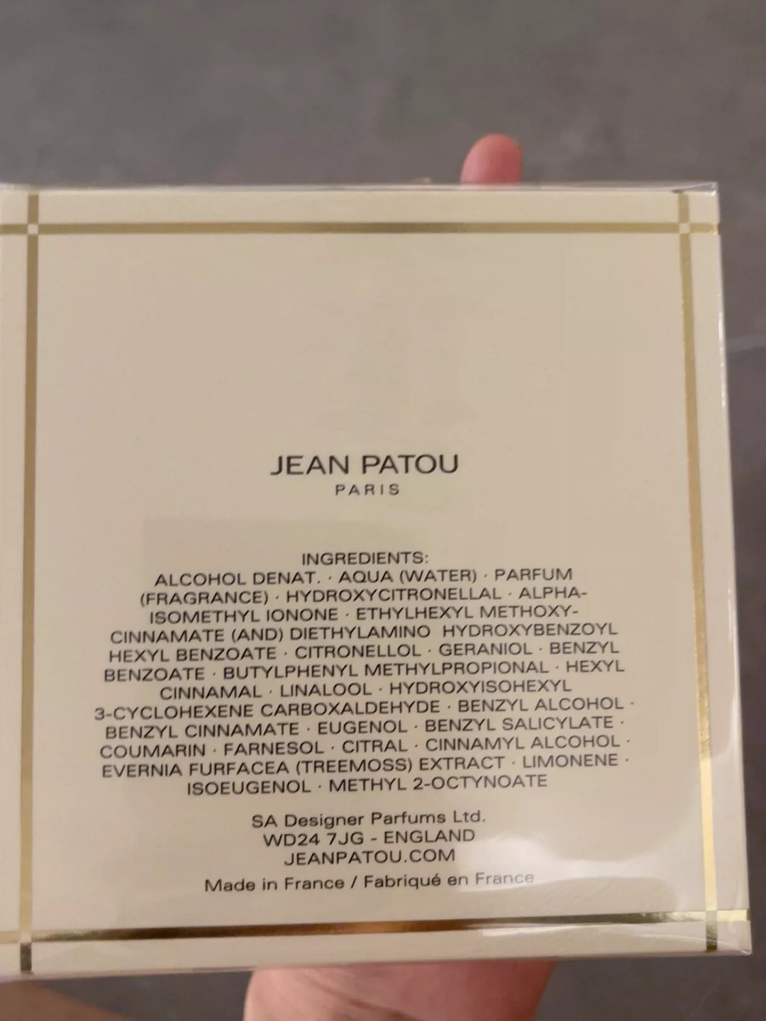 310725-18 Jean Patou 1000 Eau de Toilette EDT 75ml 2.5oz
