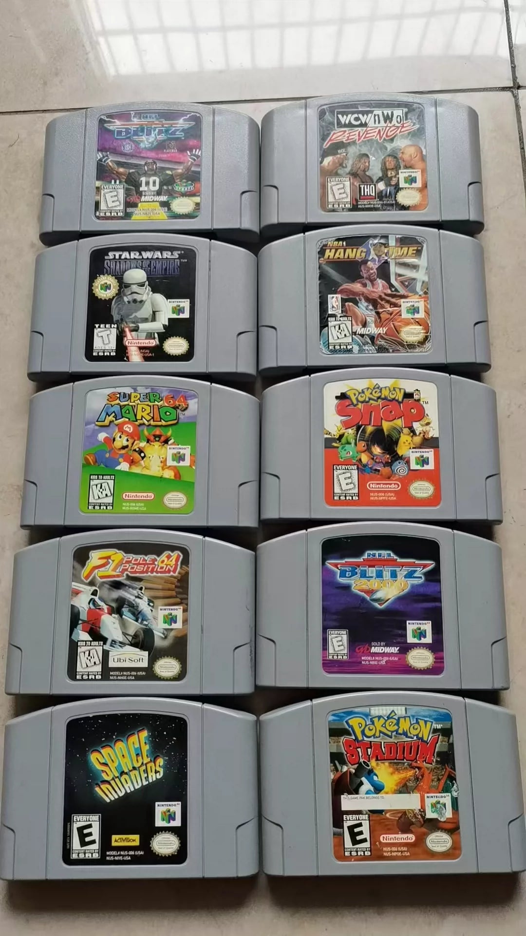 n64-8 Nintendo American version N64 game console cassette, American version, Nissan