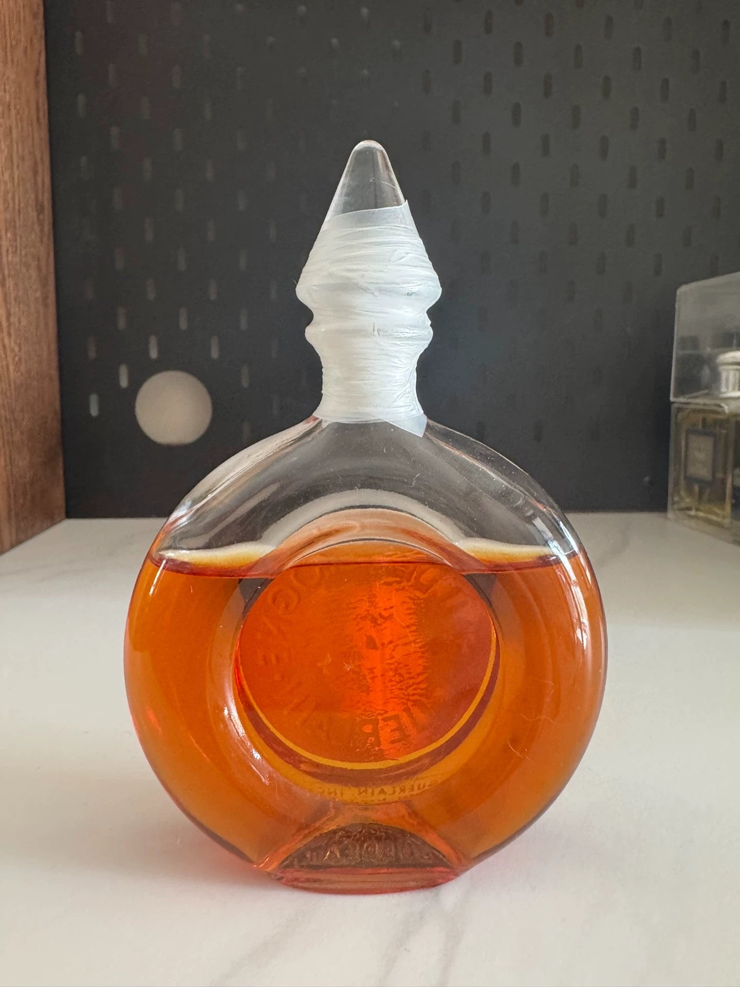 010325-55 60s glass top Guerlain L'Heure Bleue 3 oz 90ml