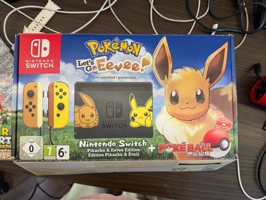 0825-game-6 Like new Pokemon switch limited edition Pokemon Bikachu game console