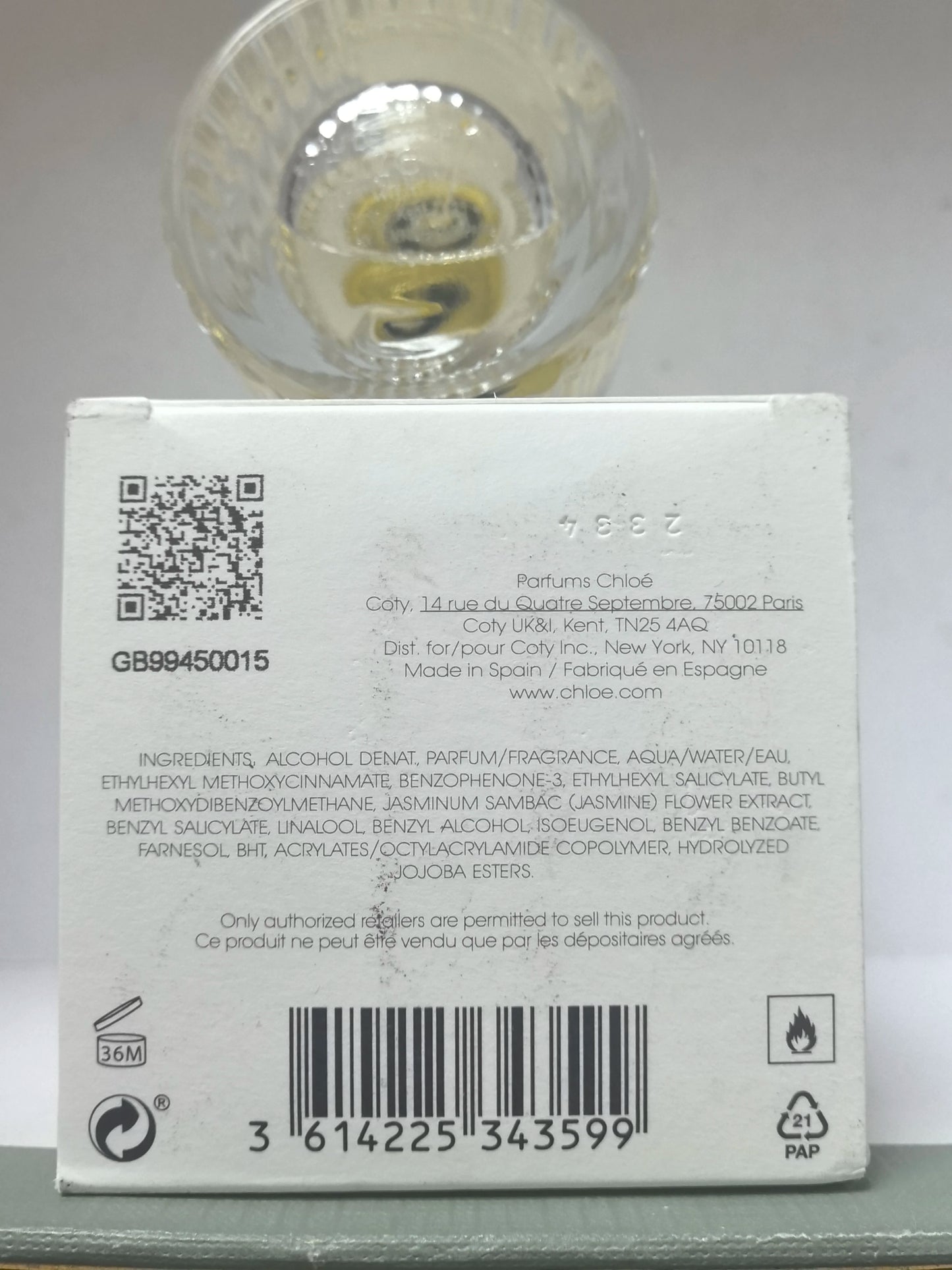 020326-20 Chloe Misty Jasmine Parfum 50ml 1.7oz