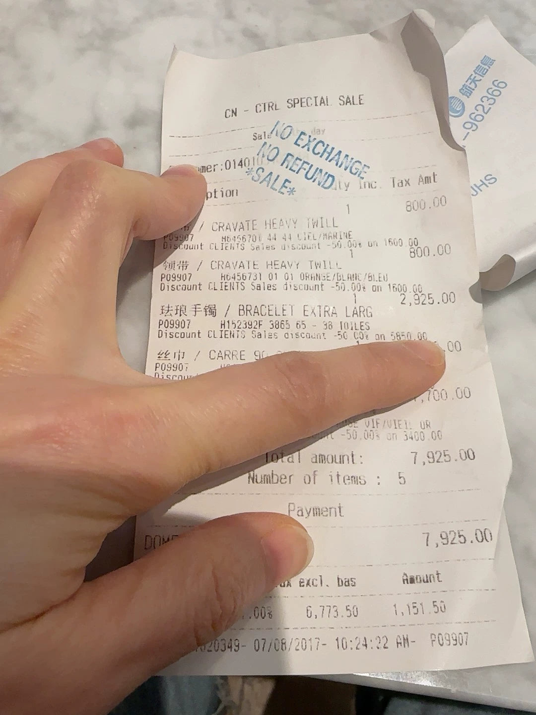 281024-57 Auth HERMES Email Bracelet Bangle Blanc Size 35mm