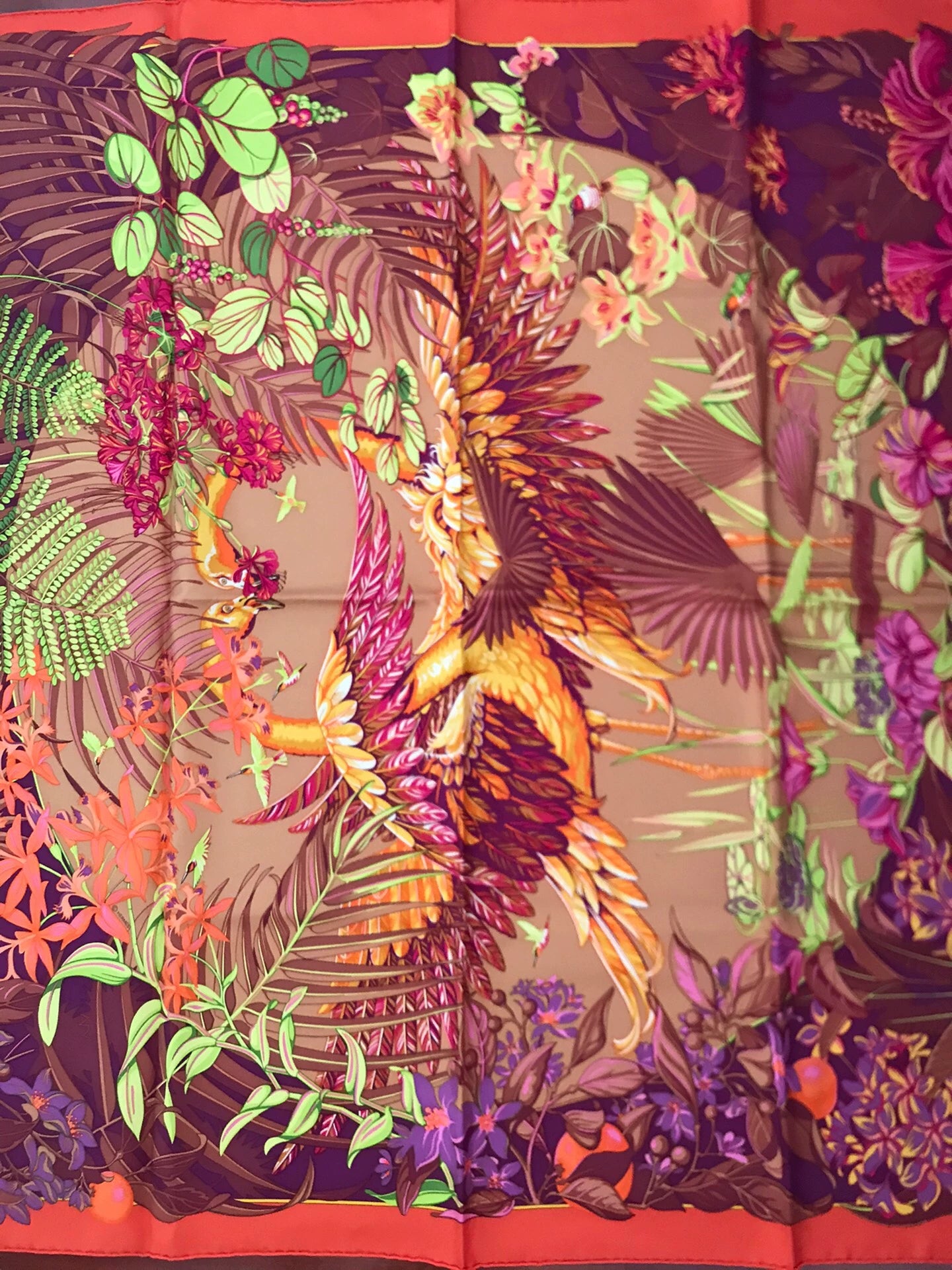 160826-scarf-14 Hermès Genuine silk scarf 90 x 90 cm