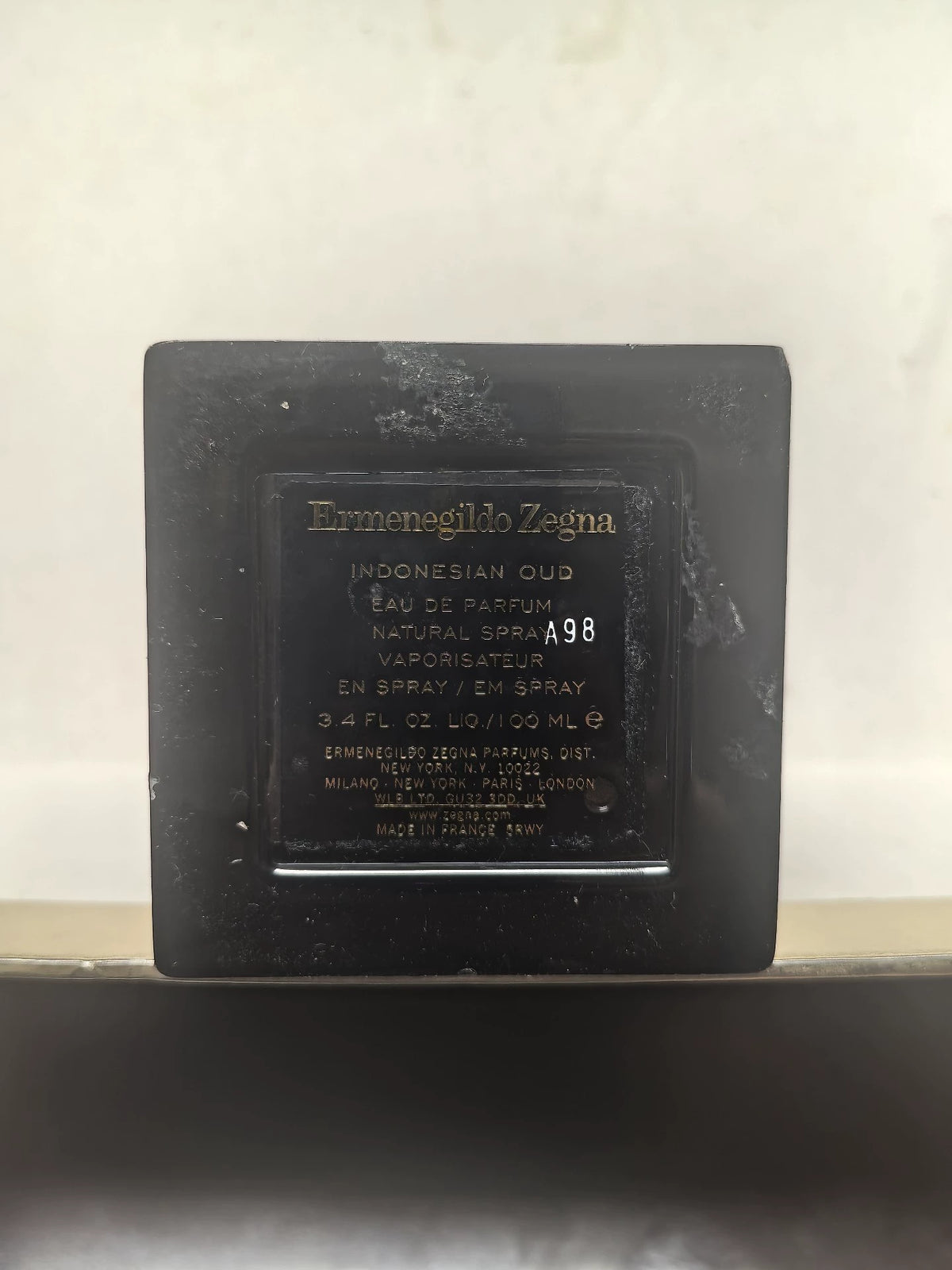 210926-79 Zegna tester Parfum 100ml 3.4 oz