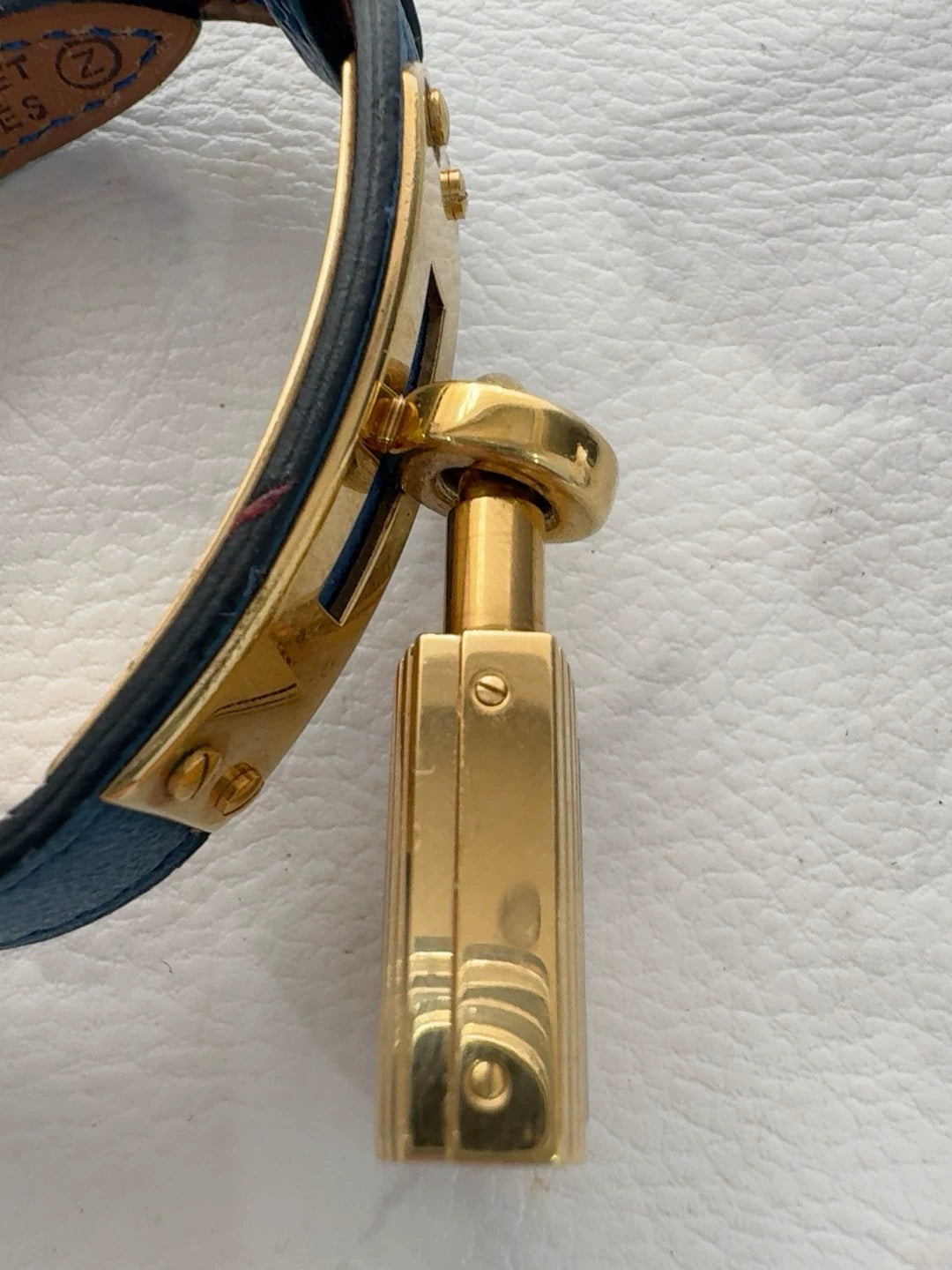 291024-28 Auth HERMES Kelly watch Plated Quartz Ladies watches