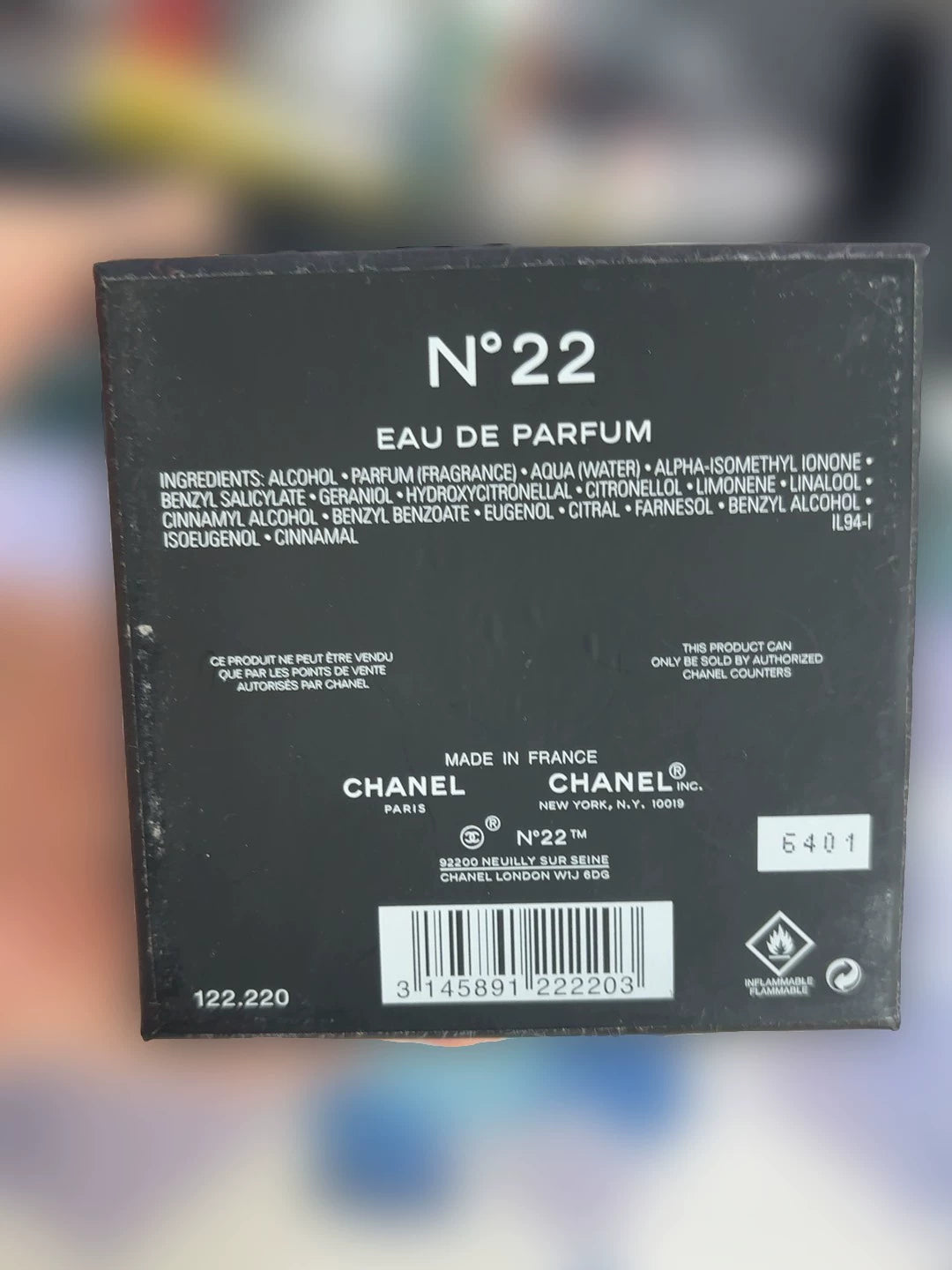 010325-22 Chanel No. 22 200 ml 6.8 oz EDP eau de Parfum