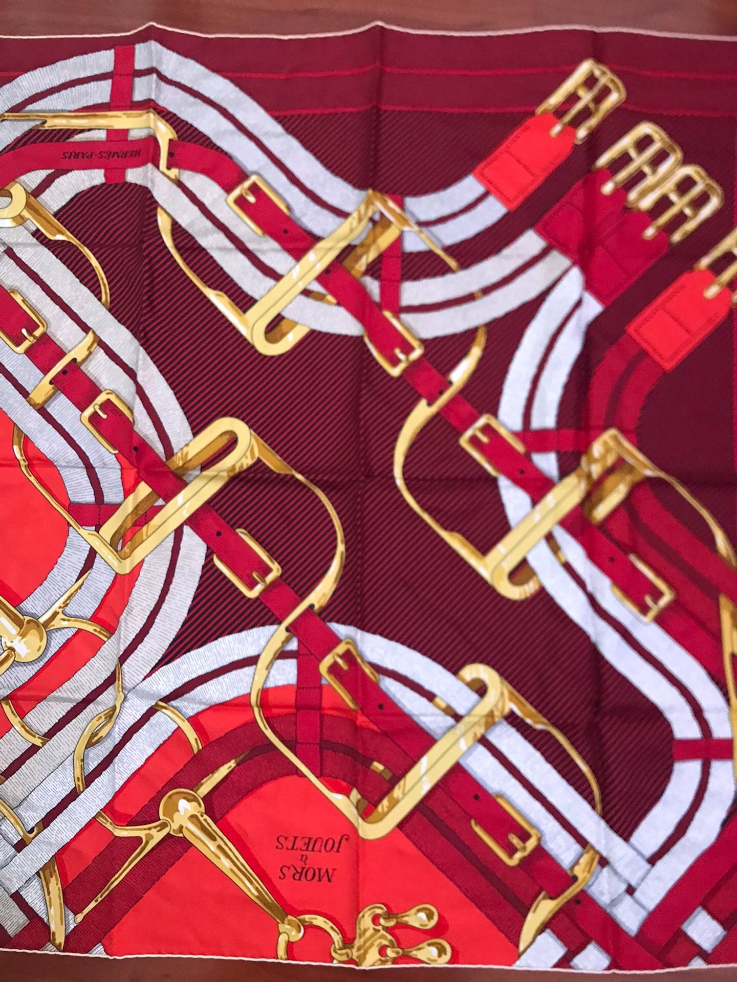 160826-scarf-21 Hermès Genuine silk scarf 90 x 90 cm
