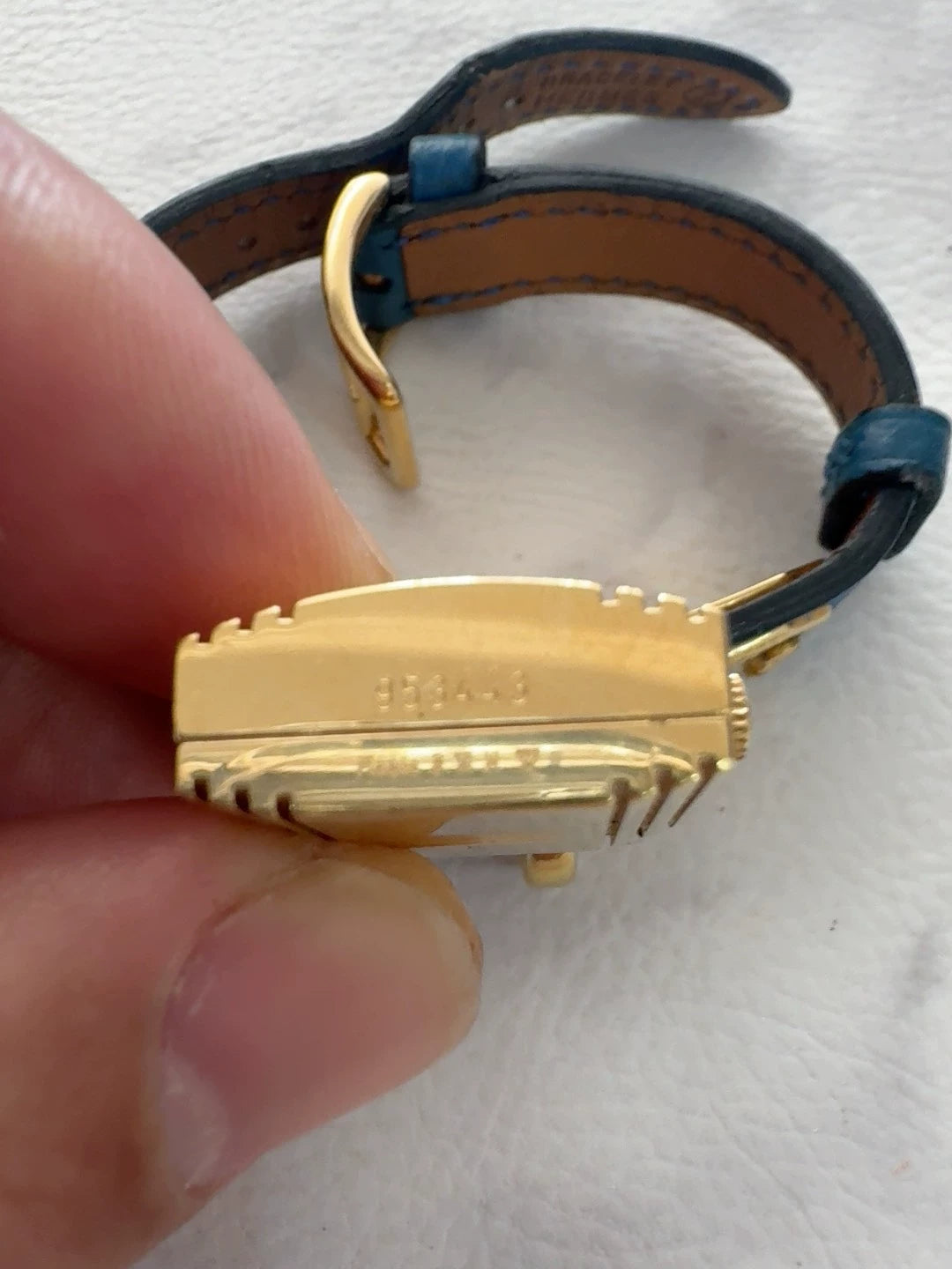 291024-28 Auth HERMES Kelly watch Plated Quartz Ladies watches