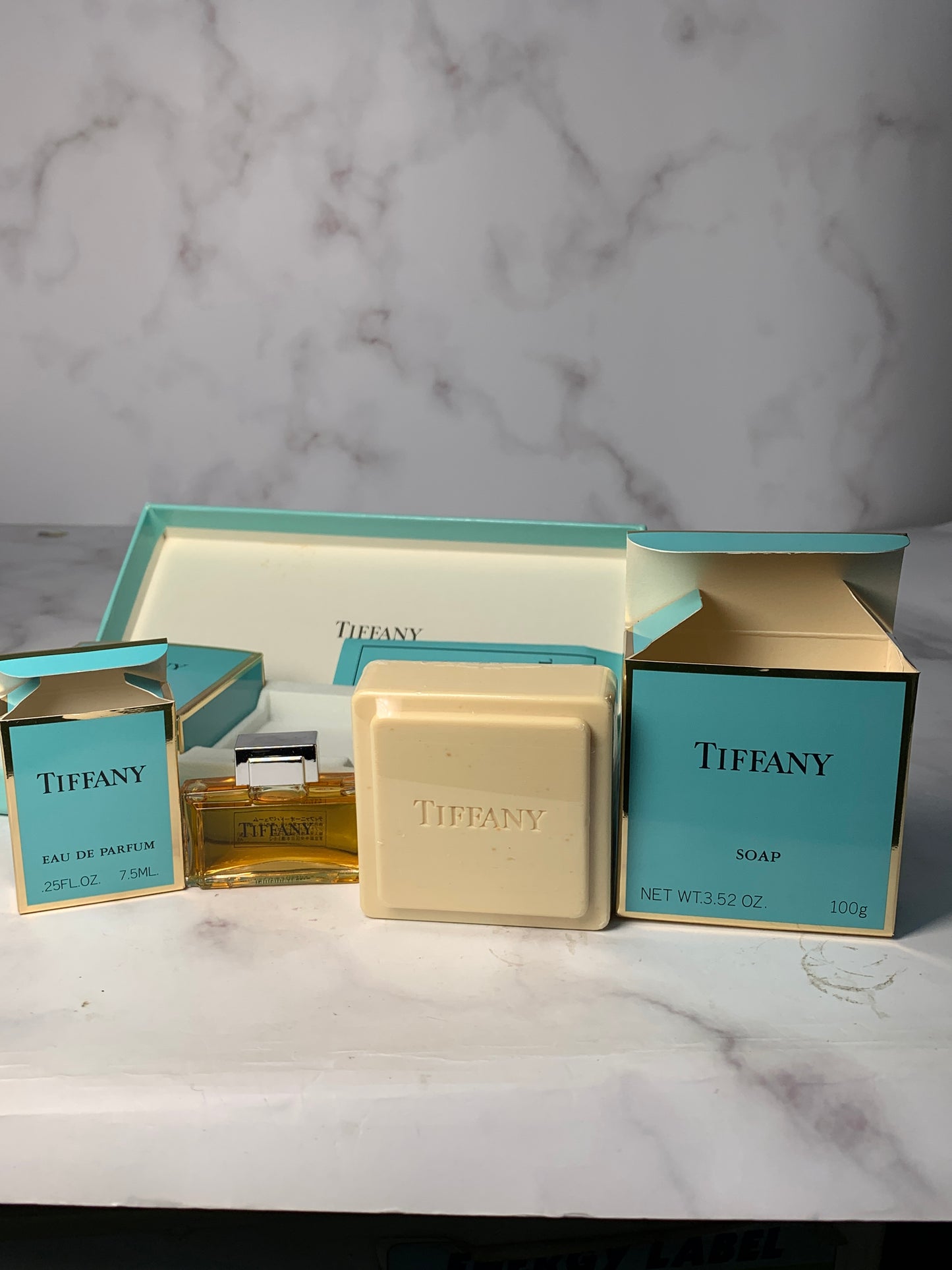 Rare New box Tiffany Soap 100g x 2 eau de Parfum 7.5ml 0.25 oz - 030124 7