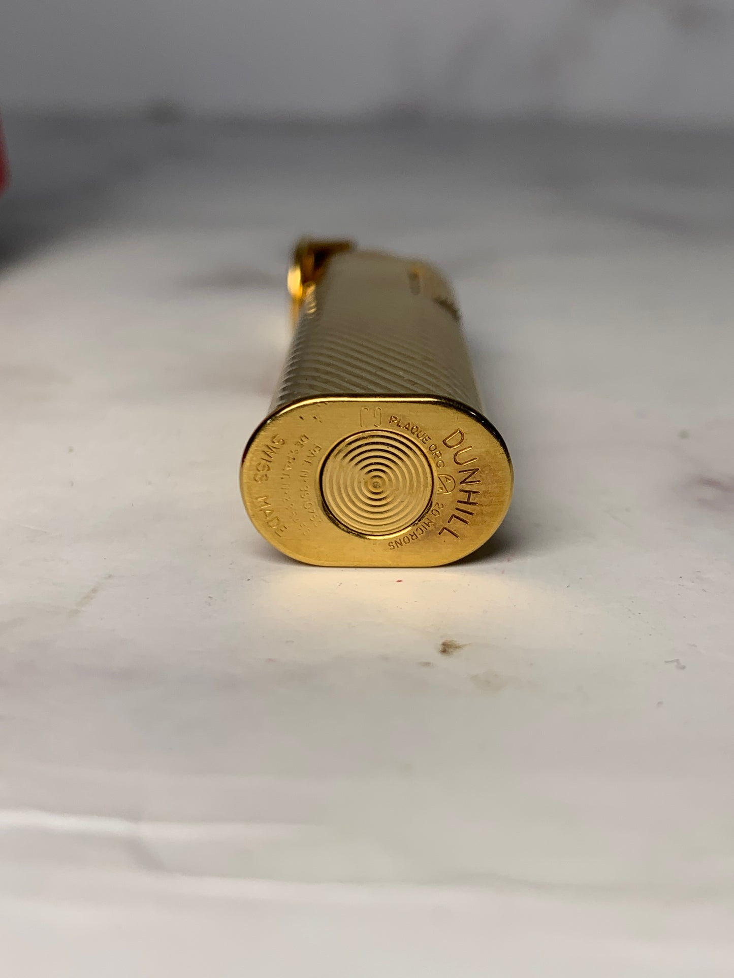 Rare Duhill golden tone lighter with box - 030124 2
