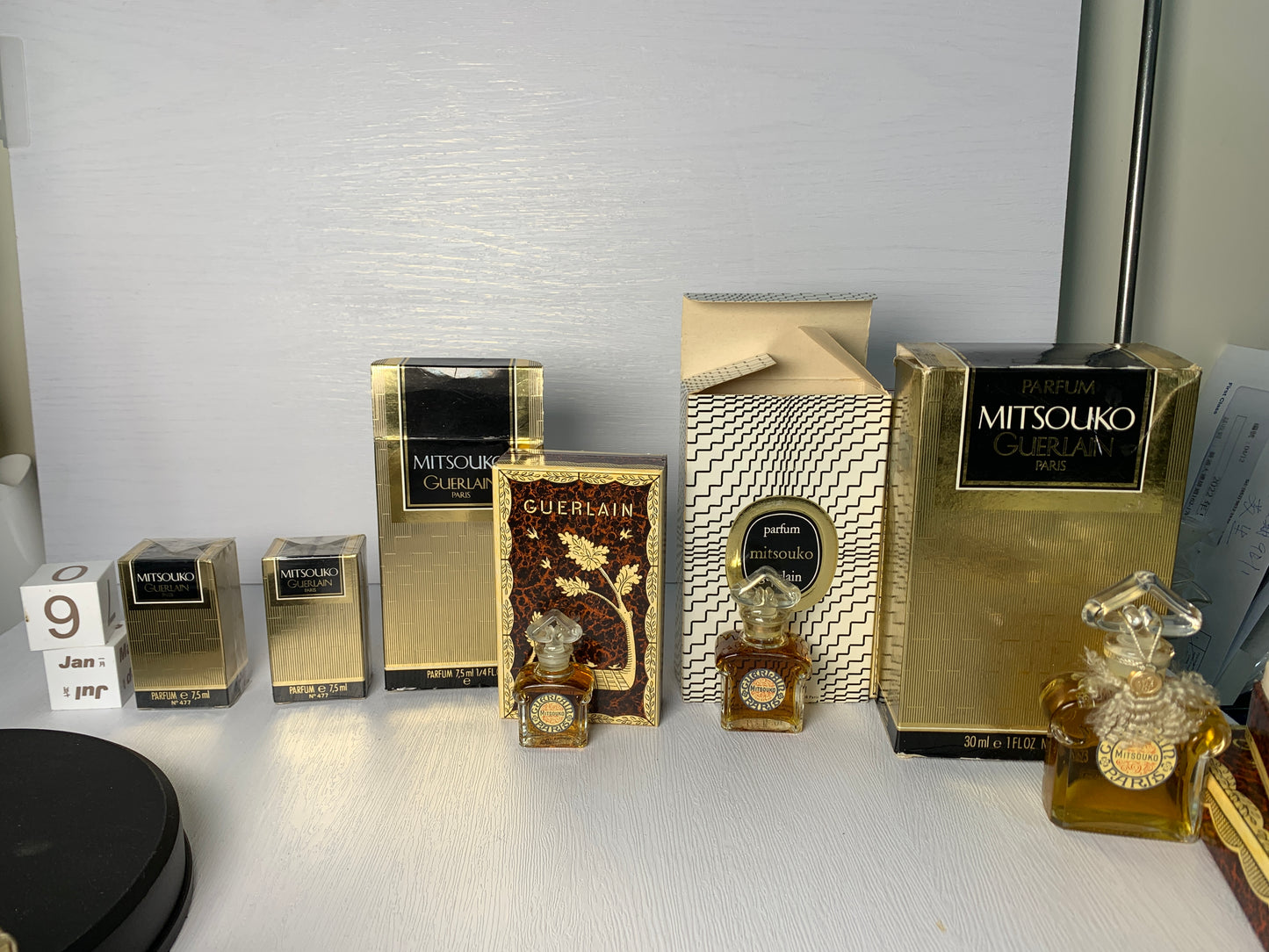 Christian Dior Posion 4 bottle and 2 Guarlian 7.5ml parfum