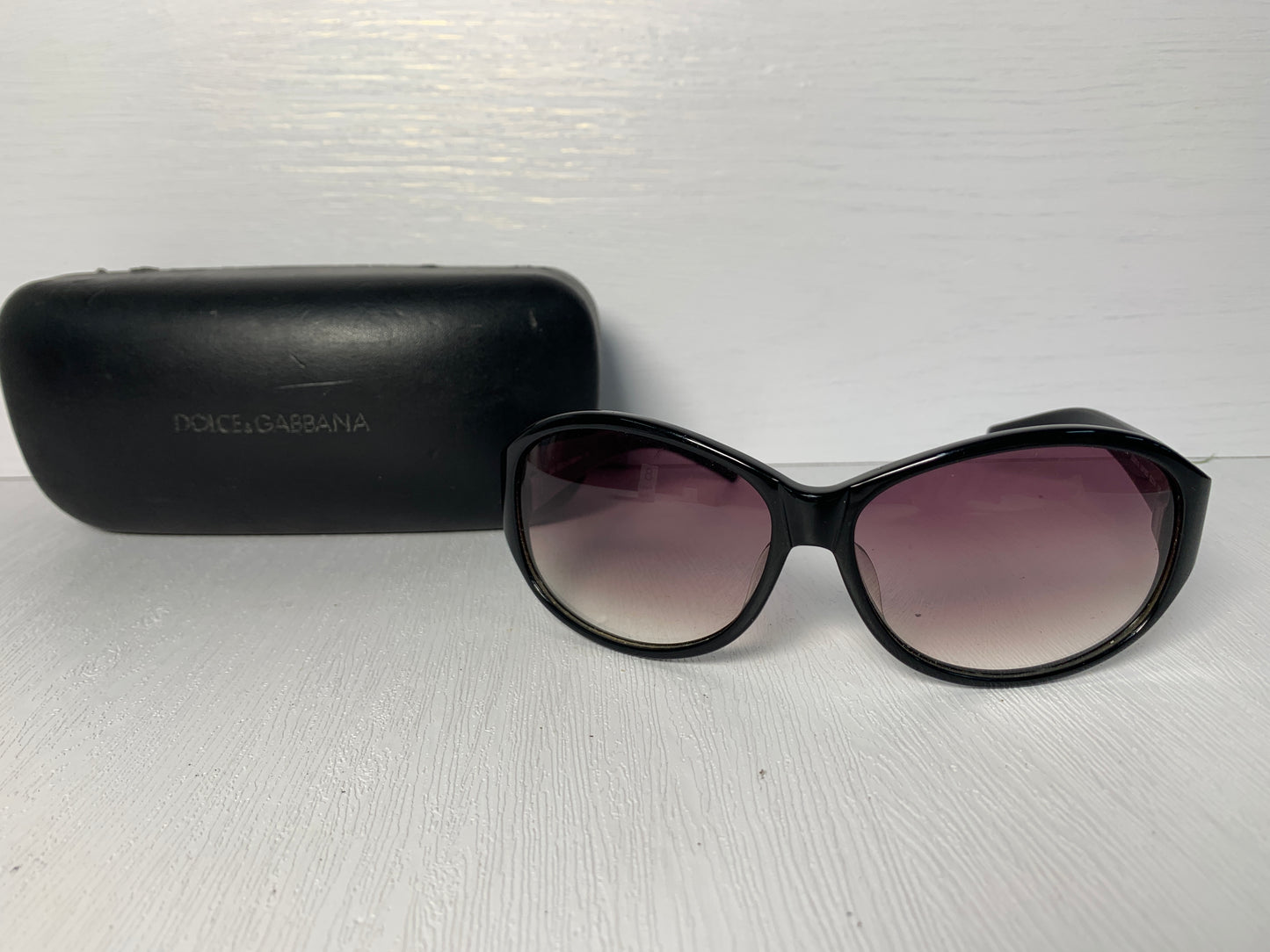 Auth DG Dolce Gabbana 女士太陽鏡復古紫色