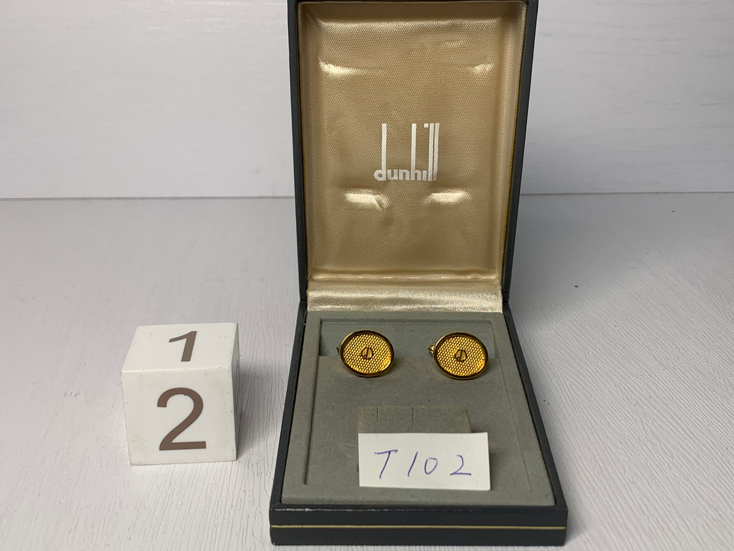 帶盒子的複古領帶夾 dunhill 袖扣 - 3MAR