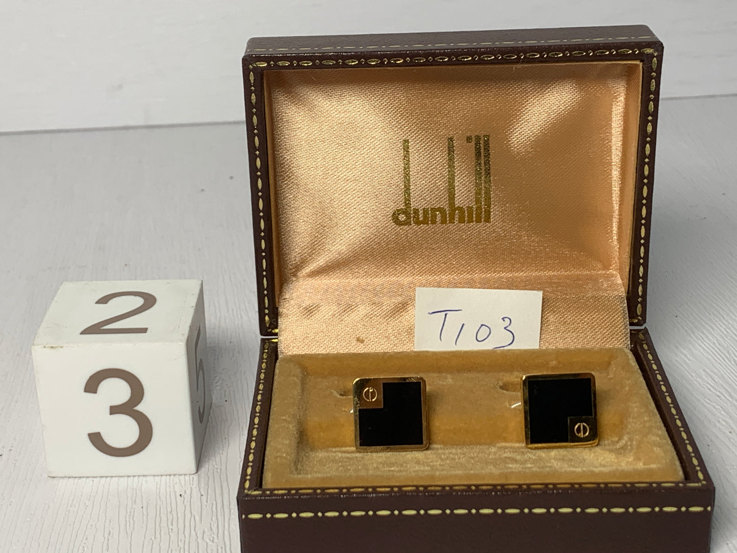 帶盒子的複古領帶夾 dunhill 袖扣 - 3MAR