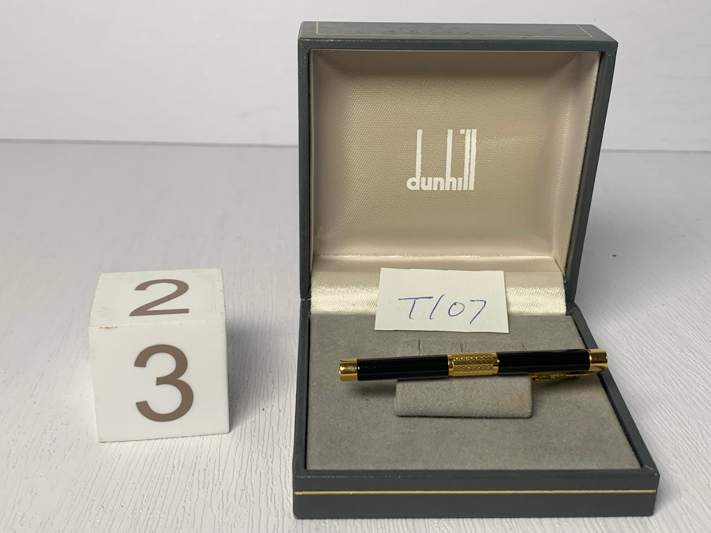 復古金色領帶夾 dunhill 袖扣帶盒 - 3MAR