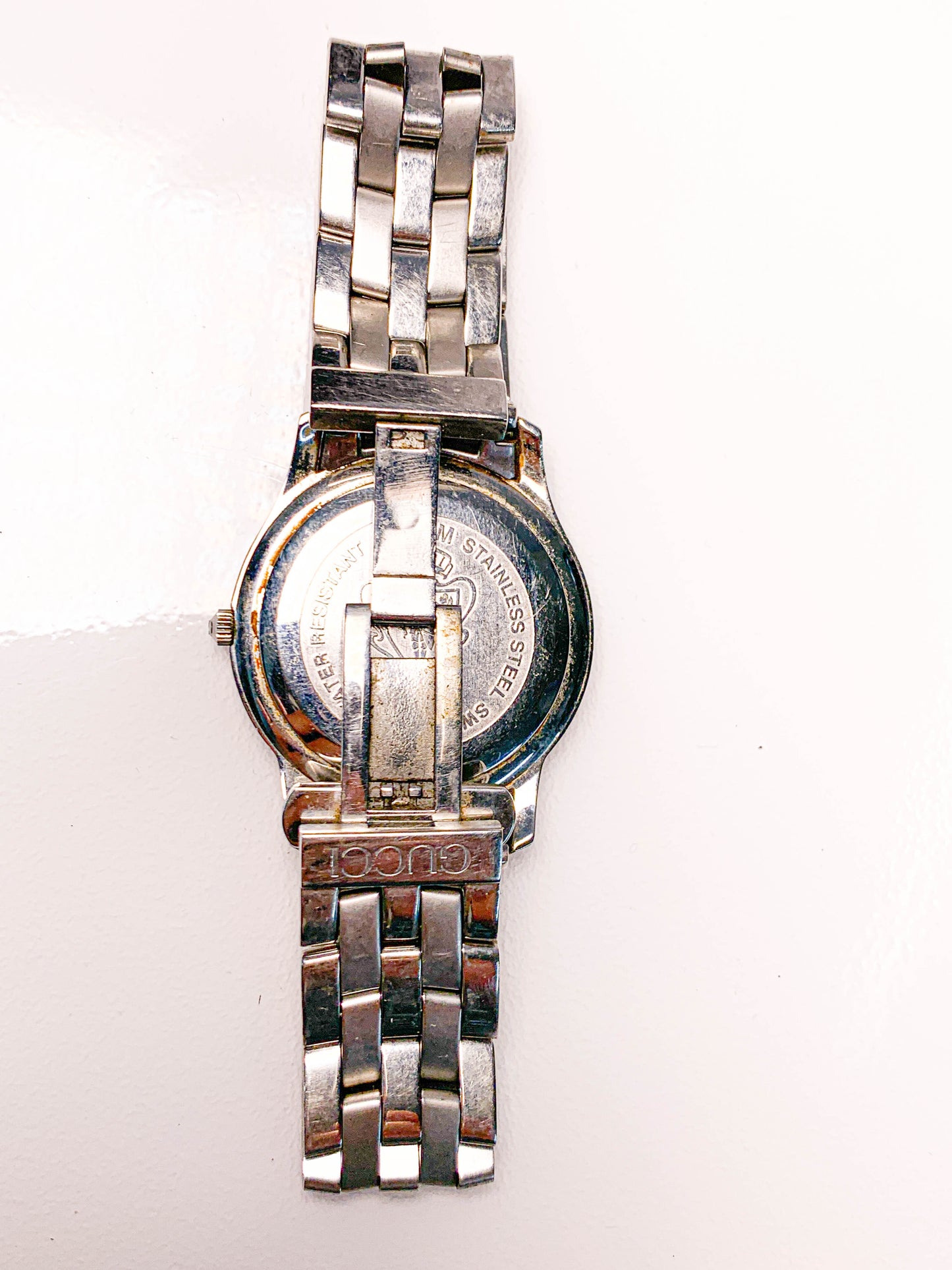 Rare Men Gucci Silver tone watch - 210224