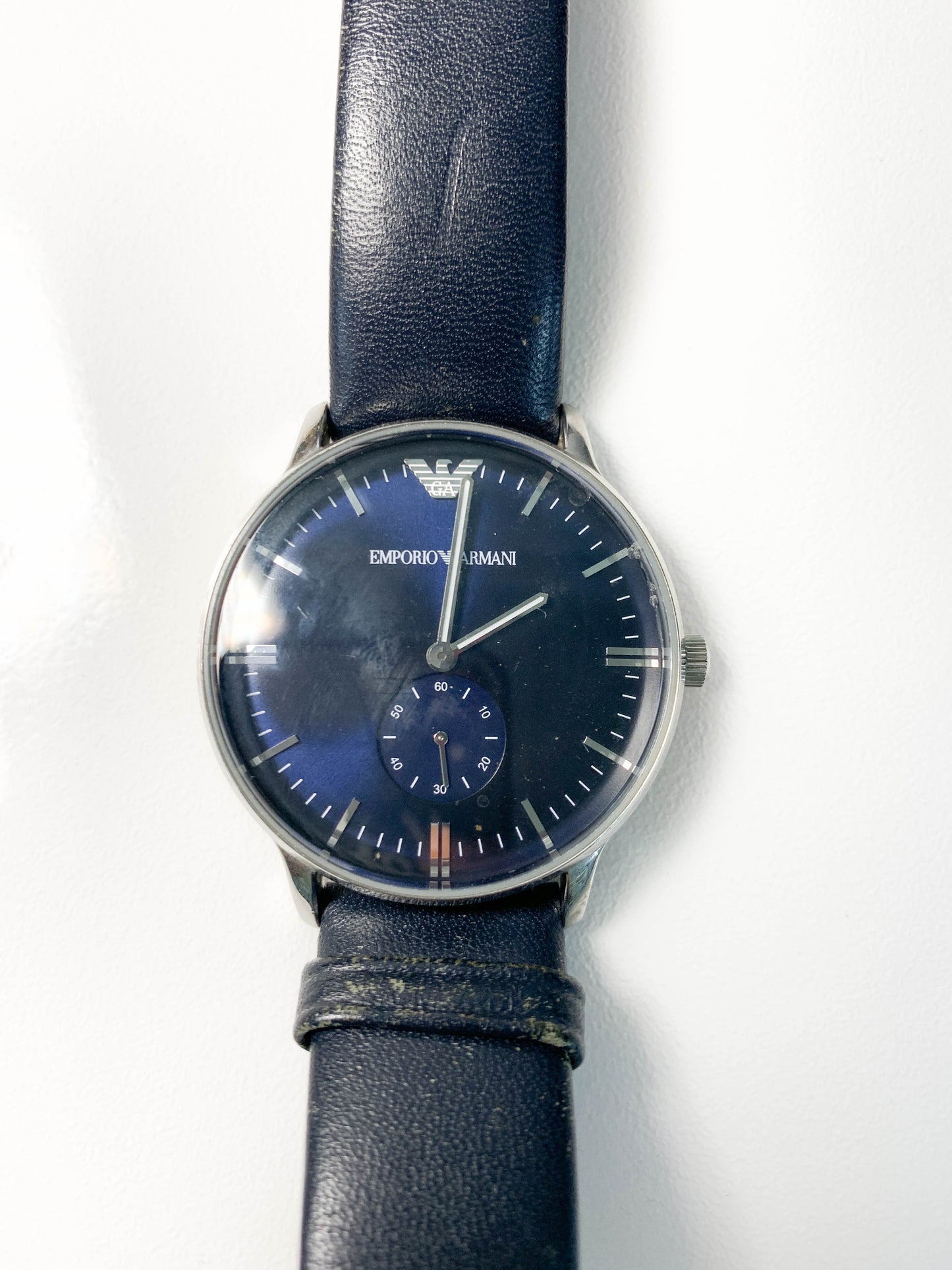 Rare Men Emporio Armani silver tone watch - 210224
