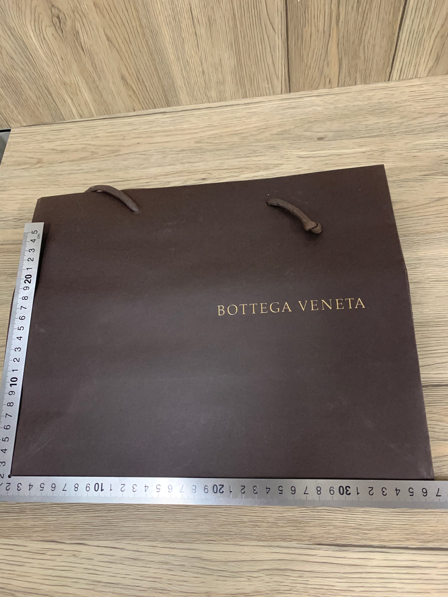 Authentic Bottega veneta bv paper bag x 3 set brown for gift wallet cosmetic handbag