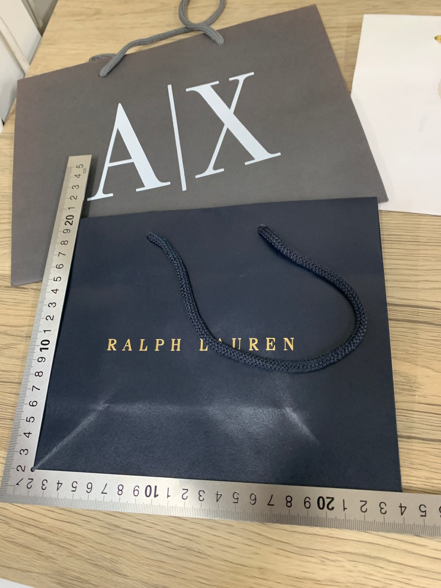 Authentic Ralph Lauren A|X Alexandre paper bag x 3 set white black for gift wallet cosmetic