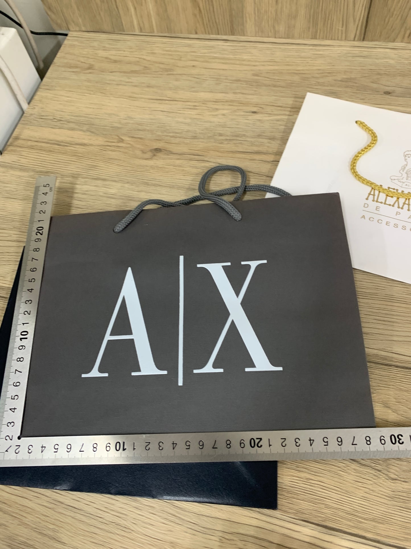 Authentic Ralph Lauren A|X Alexandre paper bag x 3 set white black for gift wallet cosmetic