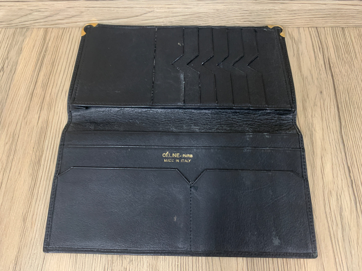 正品 Celine 錢包長款黑色零錢包 - 8APR