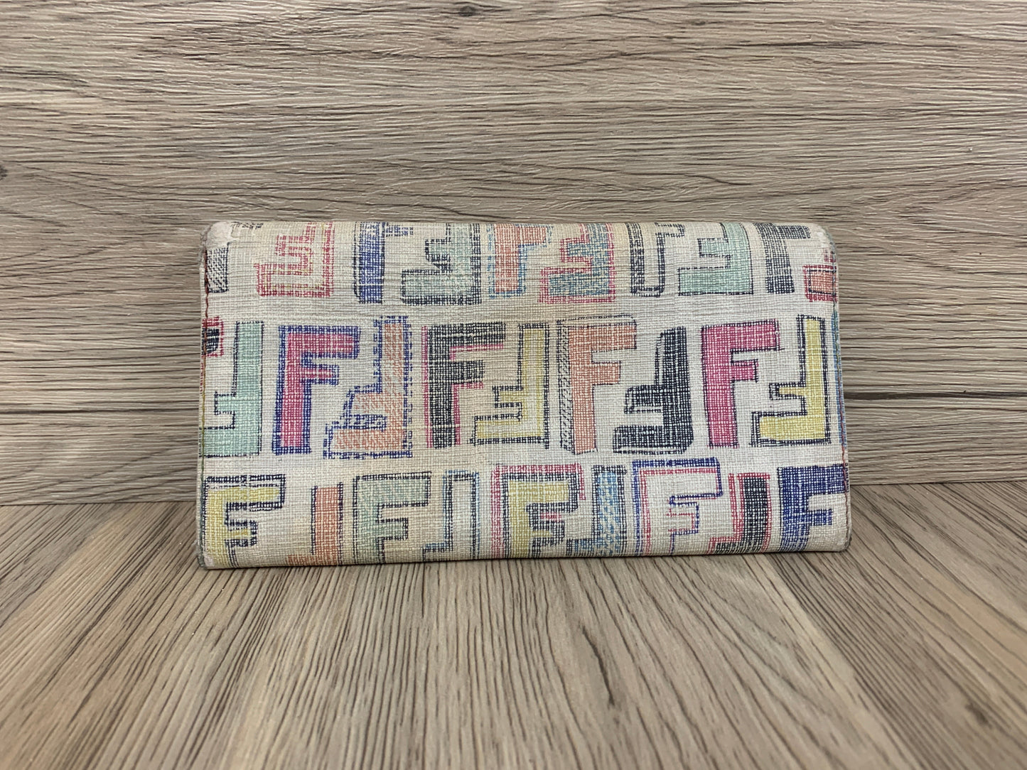 Vintage Fendi long wallet white with coins bag - 16AUG22