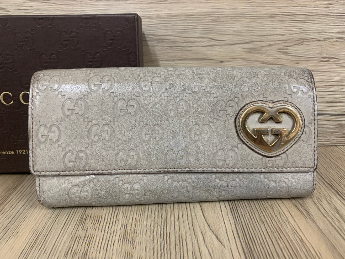 Authentic Gucci Long Wallet with coins bag grey - 24AUG22