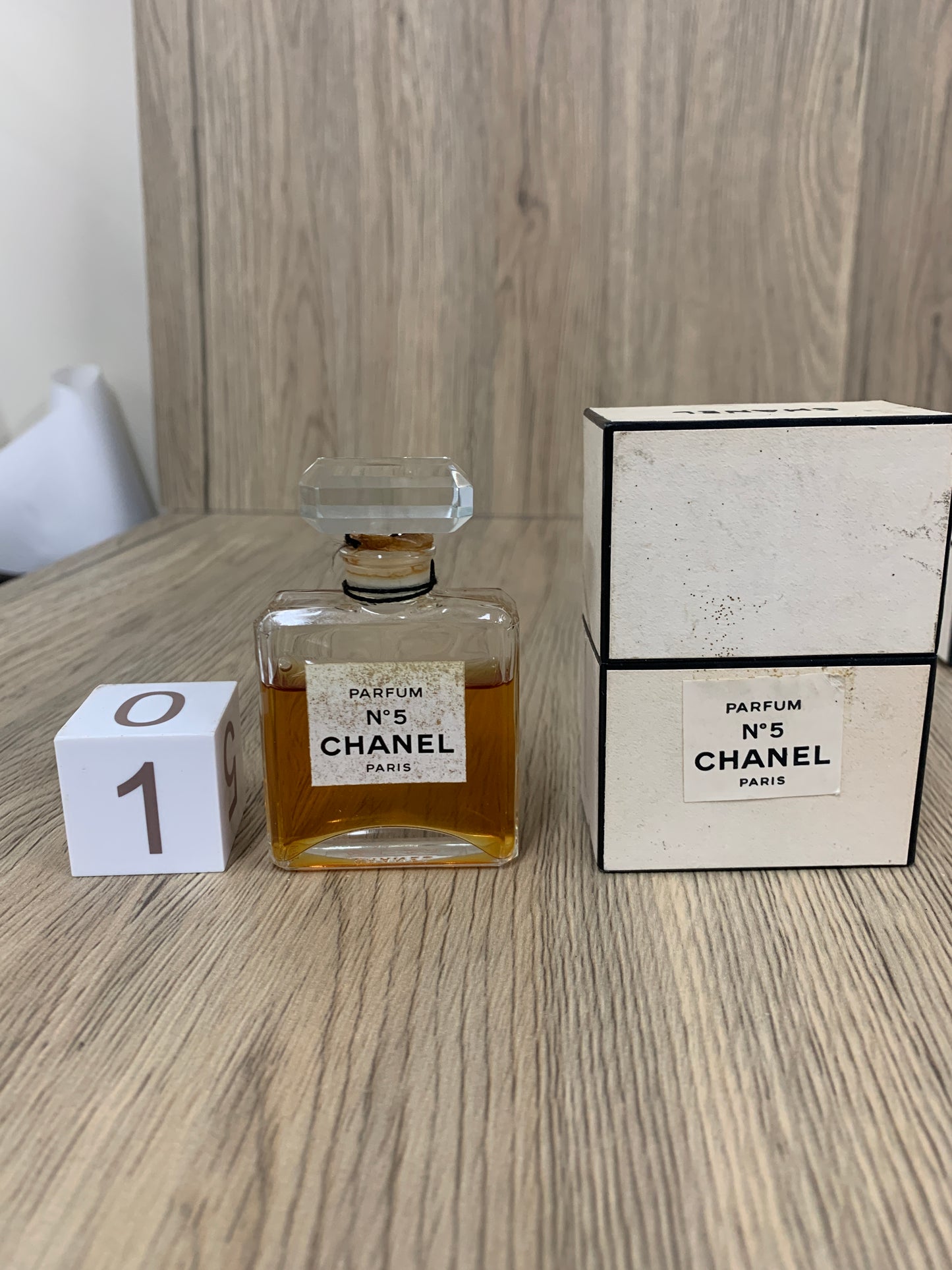 Rare Used Chanel No. 5 19 28ml 1 oz Extrait Perfume Parfum - 5Mar