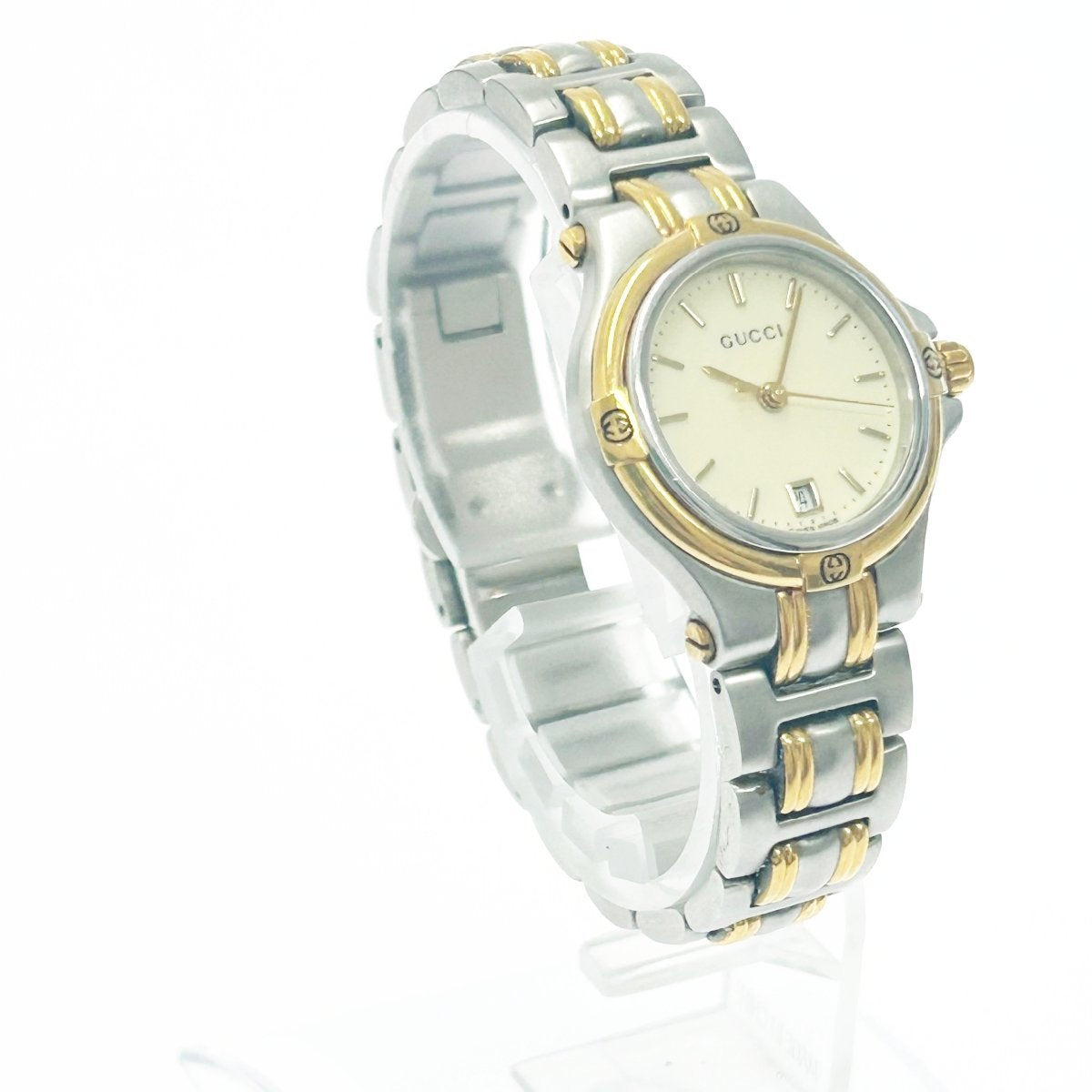 GUCCI 9040L Round Face Ivory Dial Quartz women Watch With box -251023