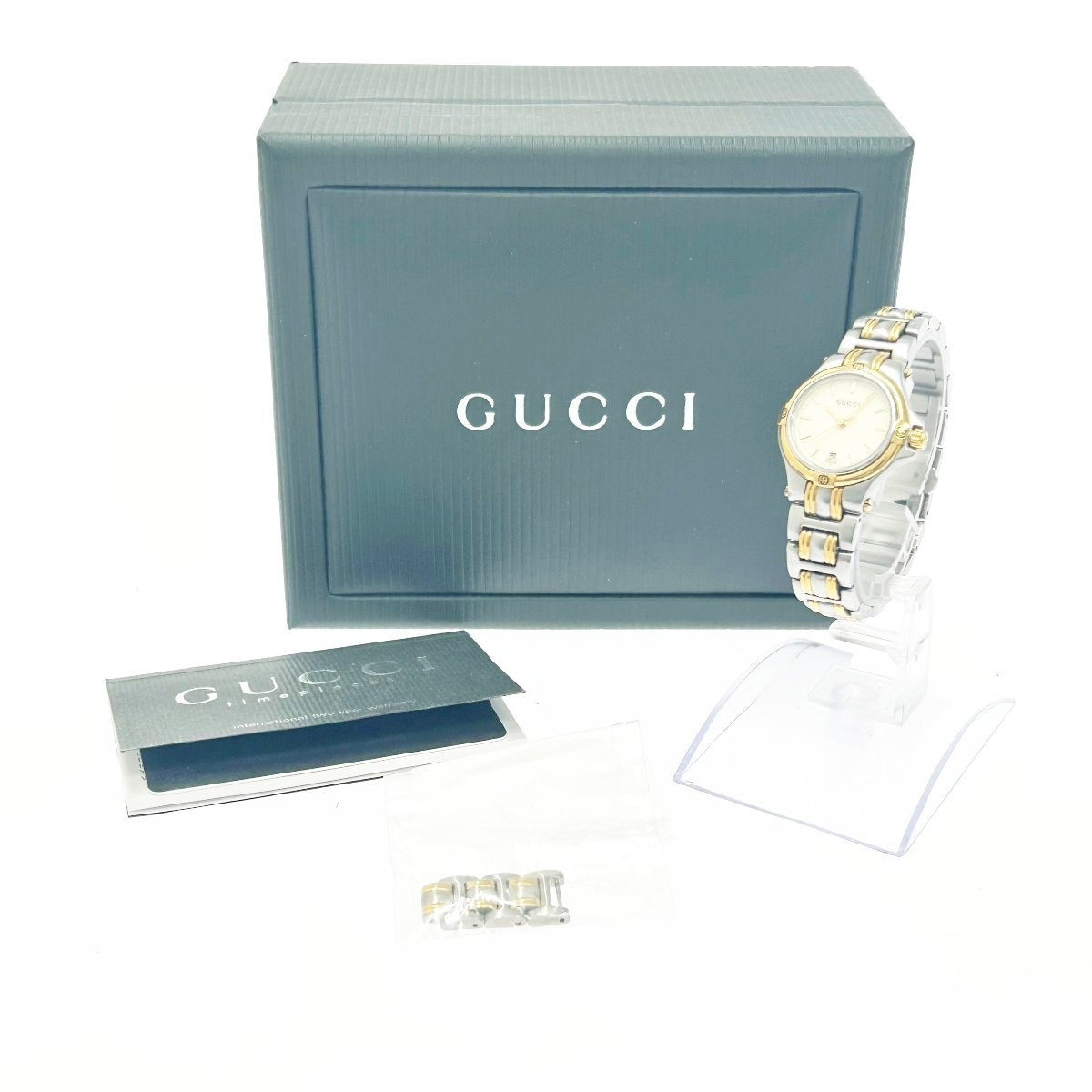 GUCCI 9040L Round Face Ivory Dial Quartz women Watch With box -251023