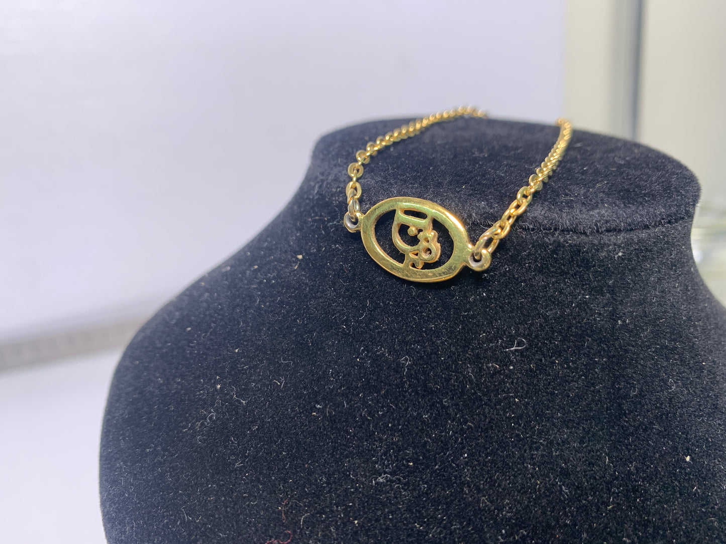 Christian Dior Logo gold chain Bracelet 9cm - 31OCT