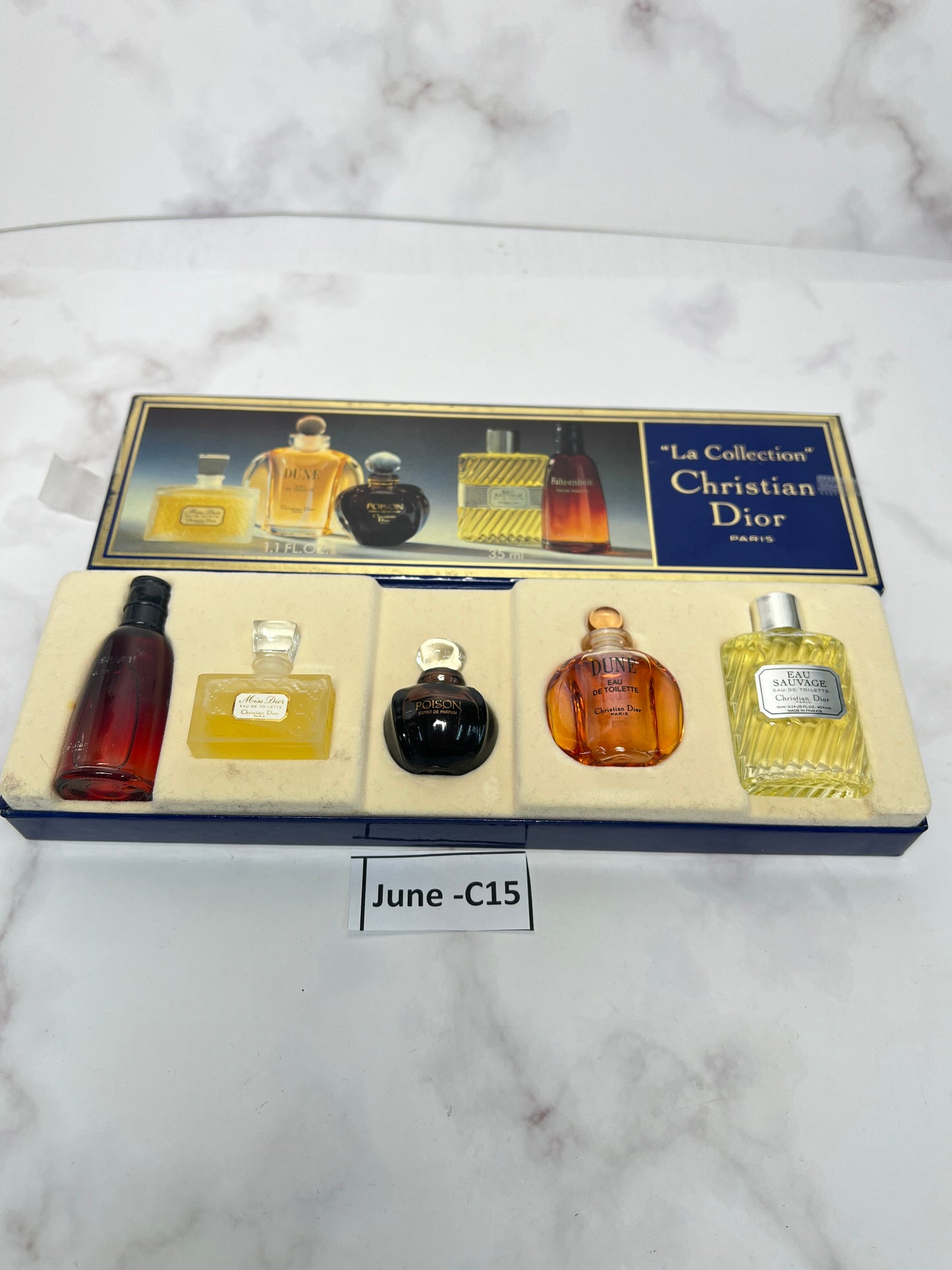 Rare Christian Dior Setl 5 in 1 mini edt Parfum Perfume - JUNE-C15