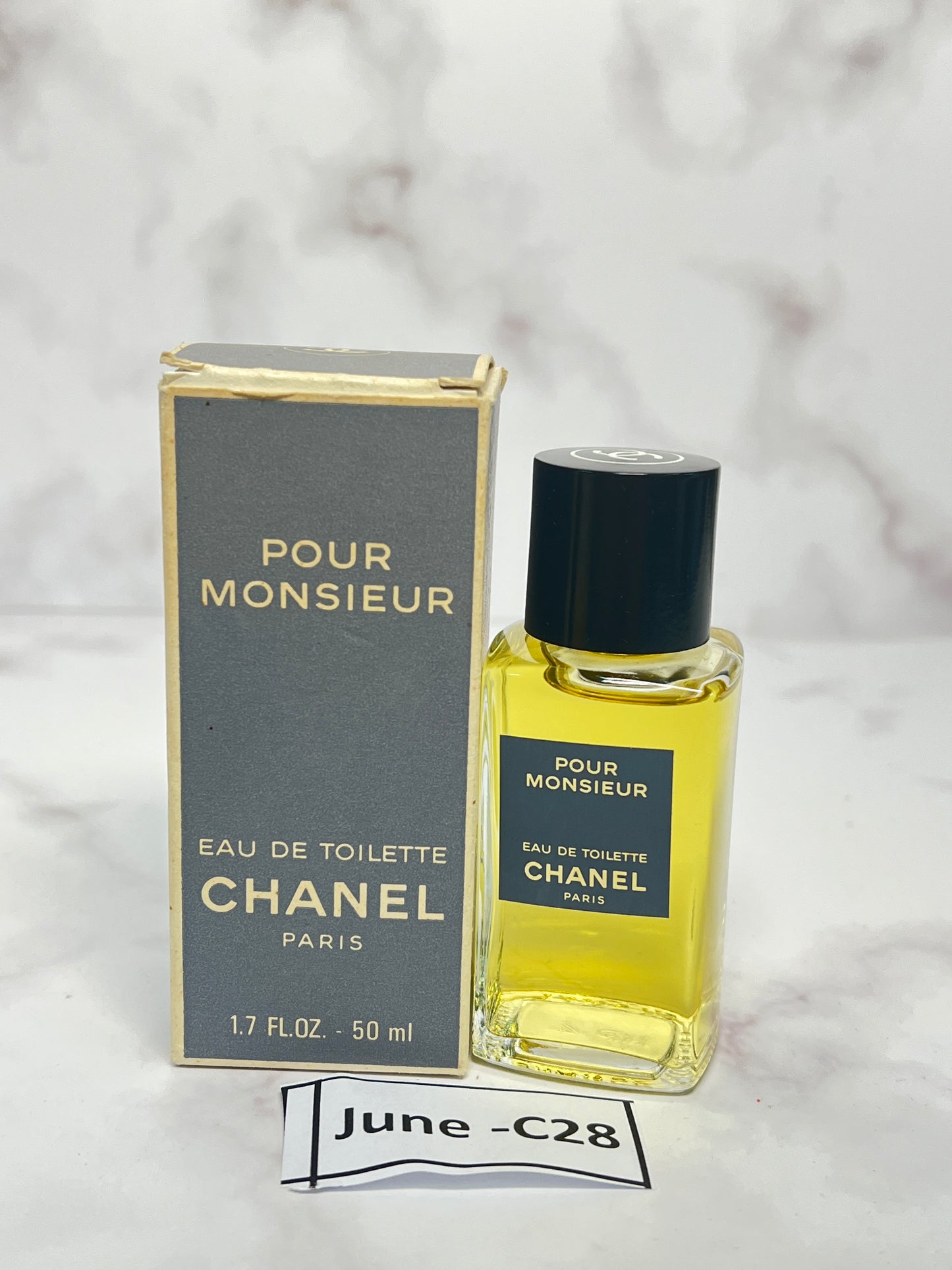 Rare Chanel Pour Monsieur 50 ml 1.7 oz Eau de Toilette EDT - JUNE-C28