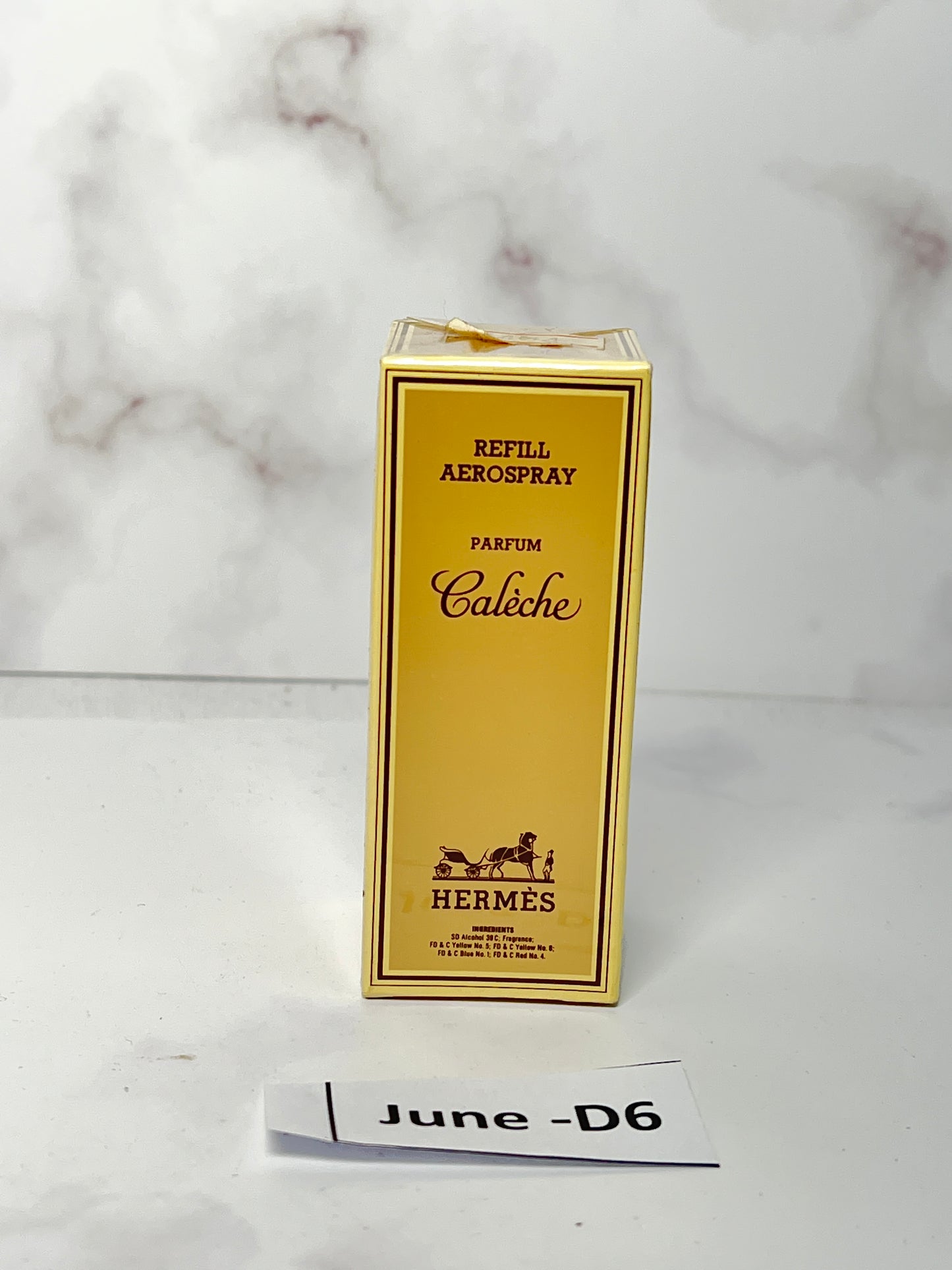 Rare Sealed Hermes caleche 7.5 ml 1/4 oz perfume parfum - JUNE-D6