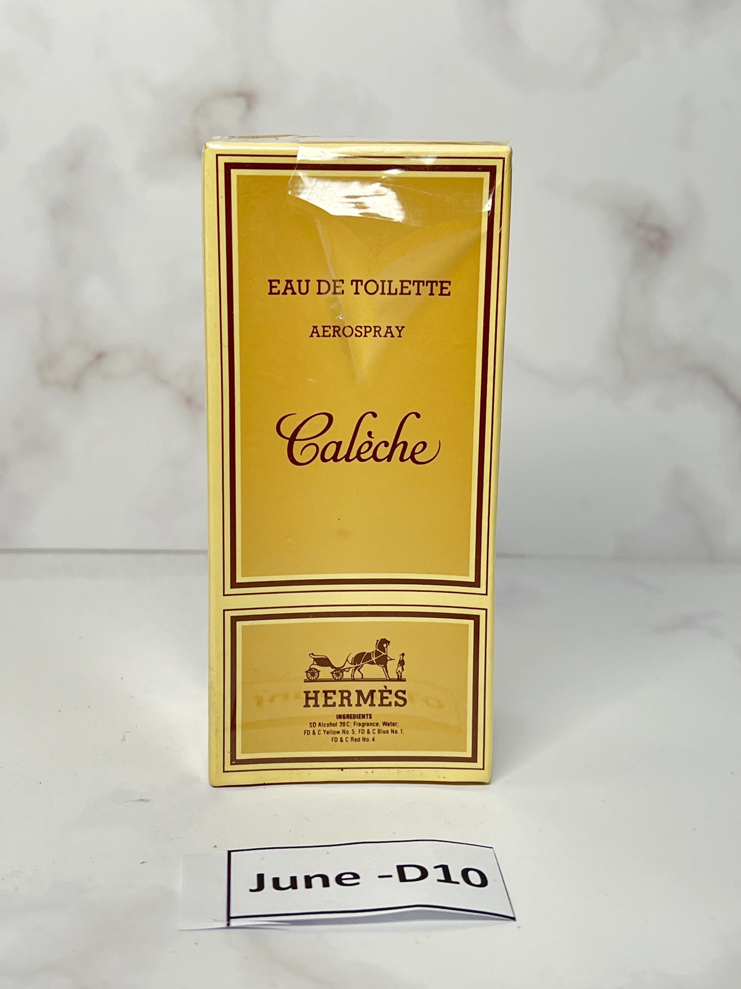 Rare Sealed Hermes caleche 25 ml 0.8 oz Eau de Toilette EDT - JUNE-D10