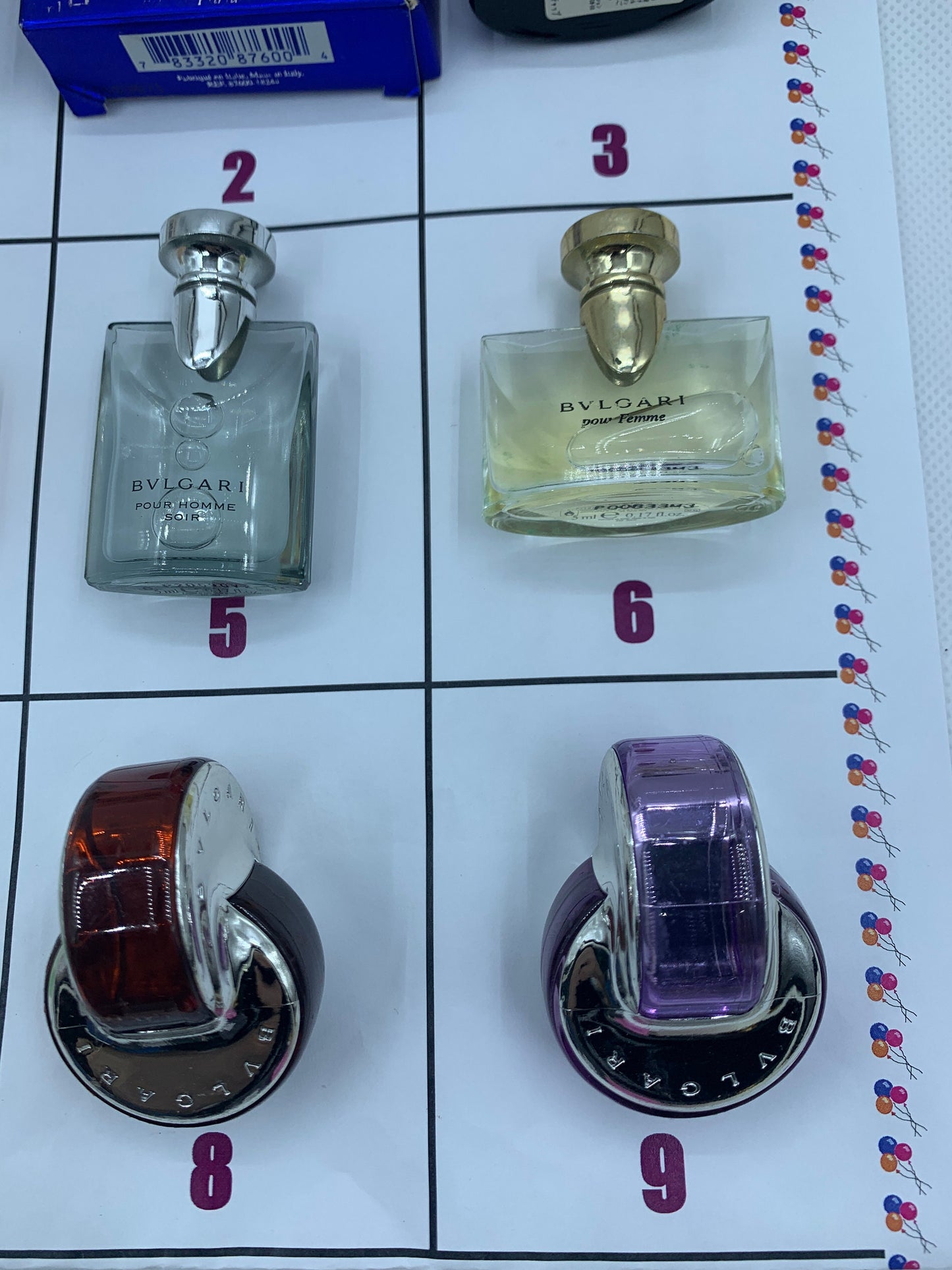 迷你 BLV 寶格麗淡香水淡香水 5ml 1/6 oz Pour Homme
