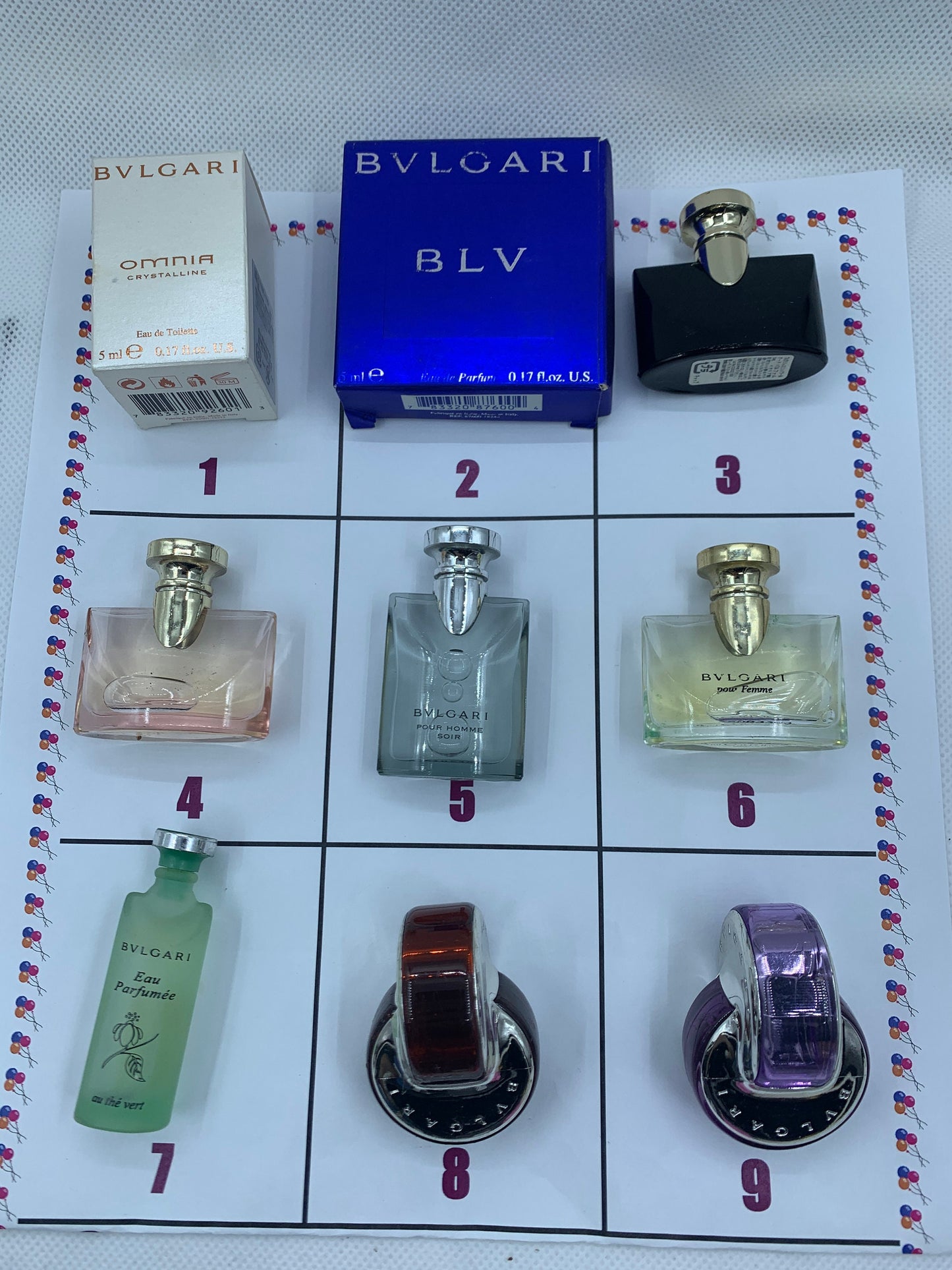 迷你 BLV 寶格麗淡香水淡香水 5ml 1/6 oz Pour Homme
