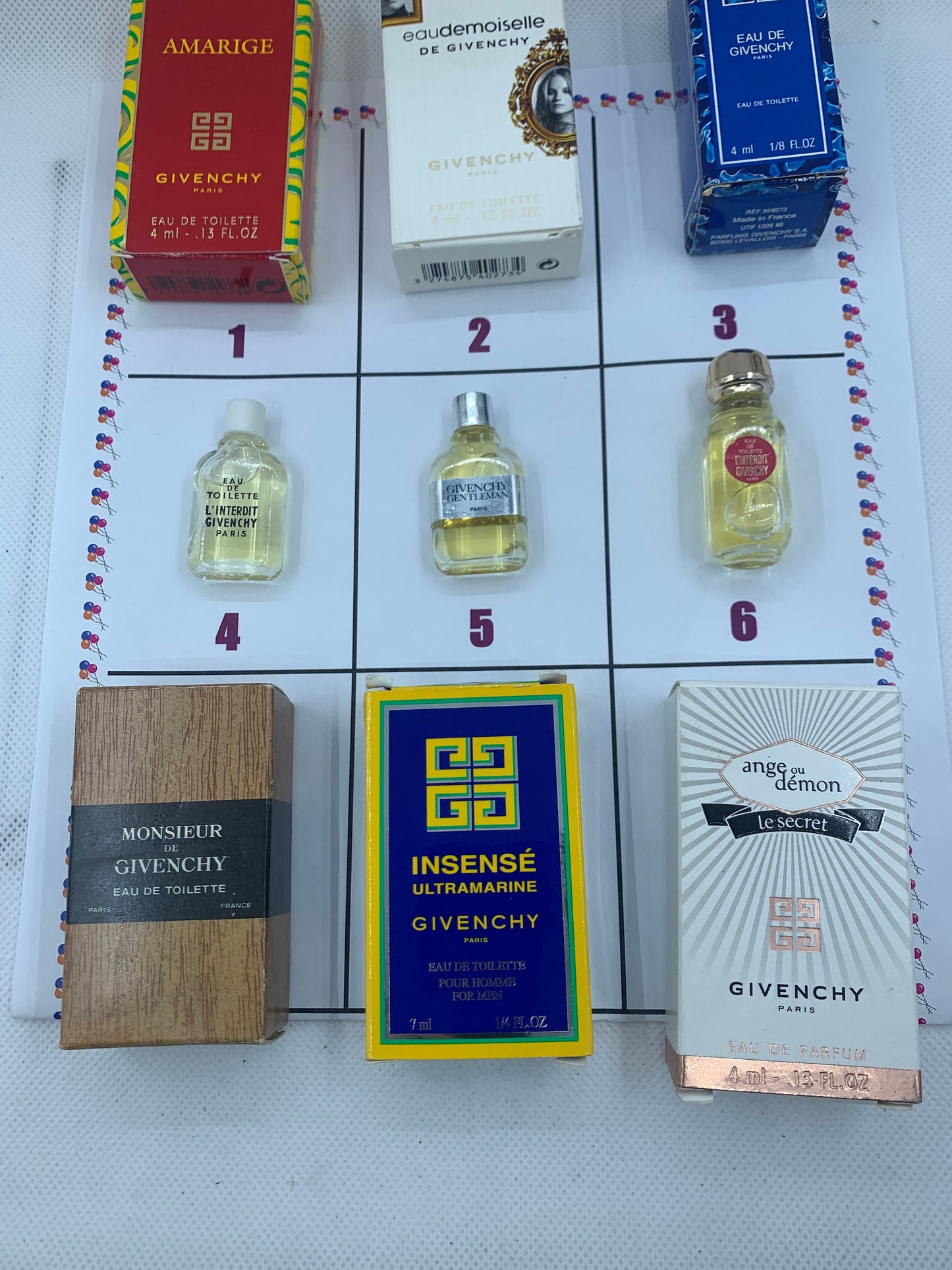 Givenchy 微型 5 毫升 1/4 盎司 AMARIGE INSENSE Monsieur ange au demon
