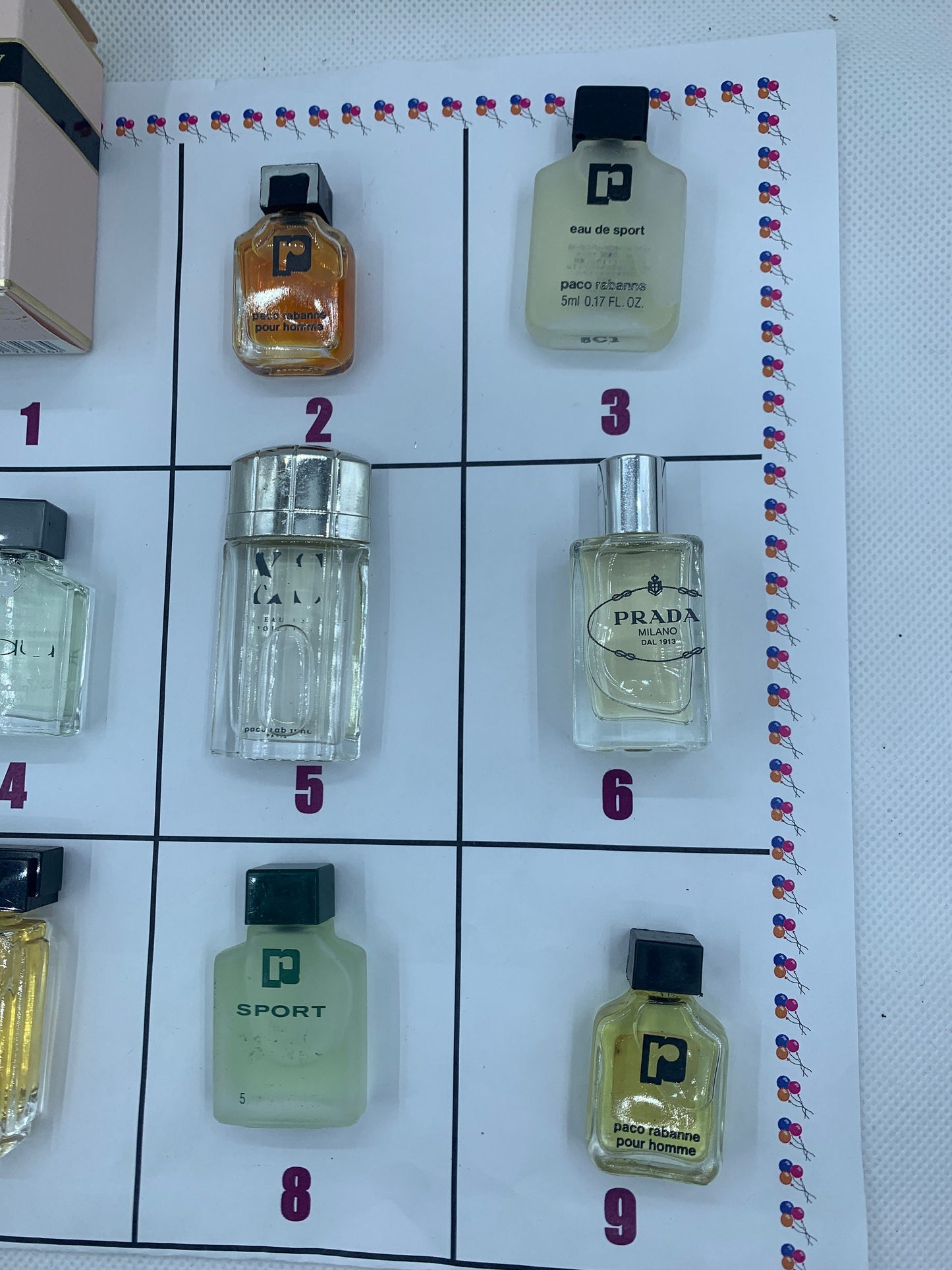 Miniatures Prada Paco rabanne Candy Sport 5ml - 7ml EDT Eau de Toilette