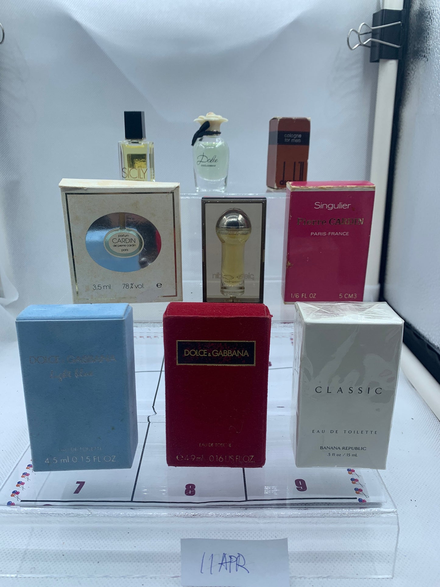 D & G 淡藍色微型 Caron Dunhill Dolle 皮爾卡丹淡香水 5ml