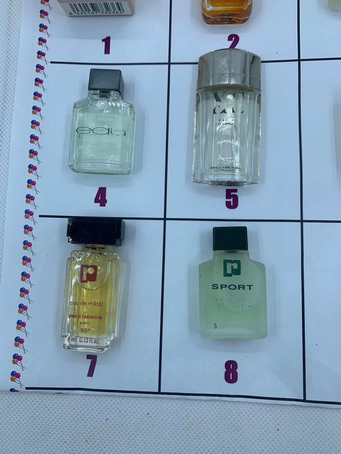 Miniatures Prada Paco rabanne Candy Sport 5ml - 7ml EDT Eau de Toilette