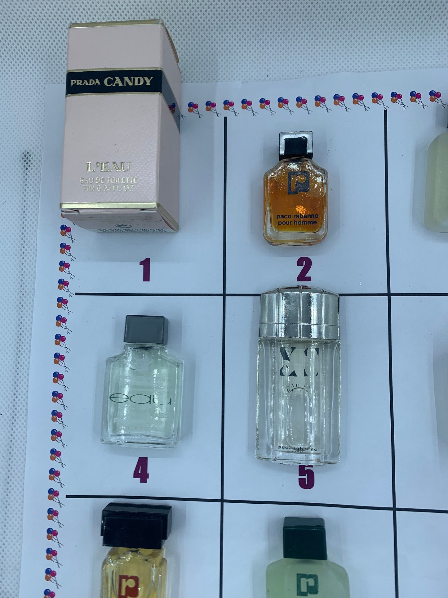 Miniatures Prada Paco rabanne Candy Sport 5ml - 7ml EDT Eau de Toilette